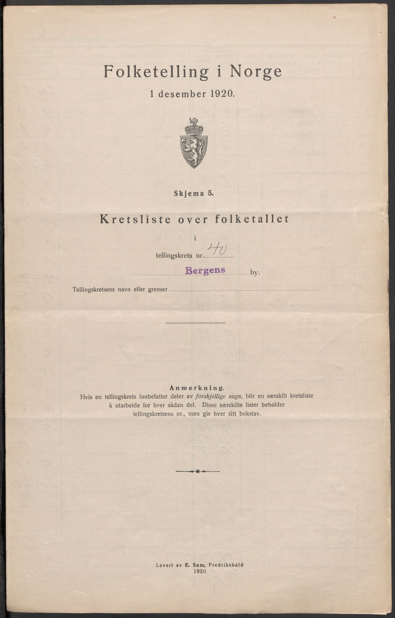SAB, Folketelling 1920 for 1301 Bergen kjøpstad, 1920, s. 132
