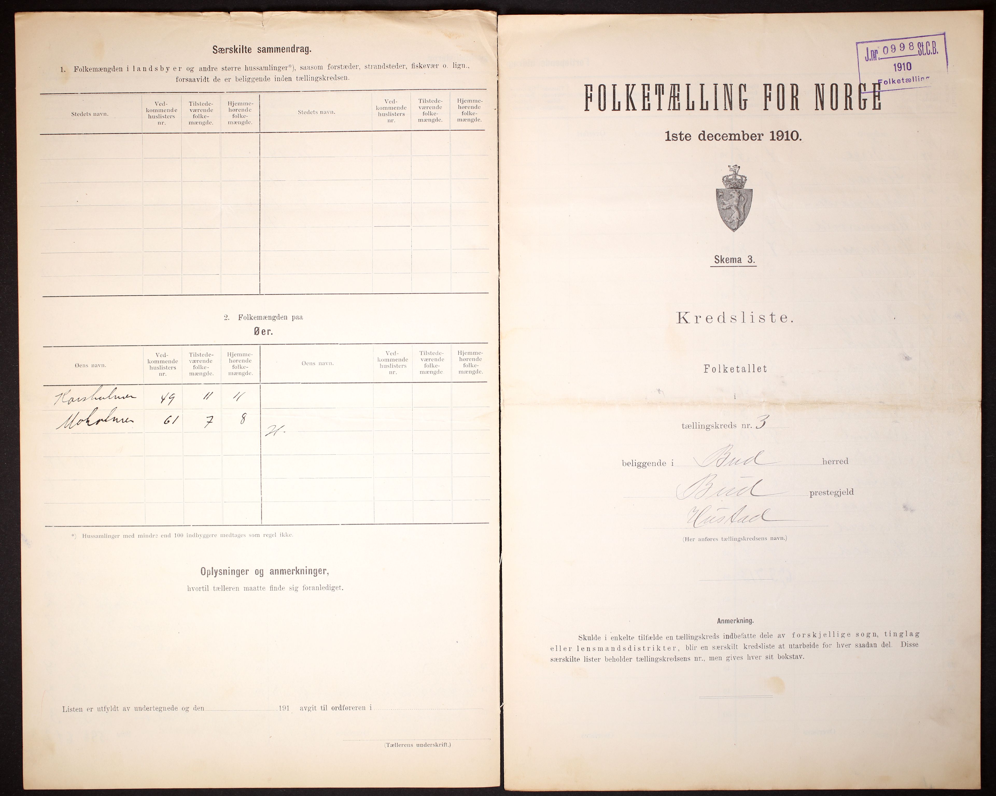RA, Folketelling 1910 for 1549 Bud herred, 1910, s. 12