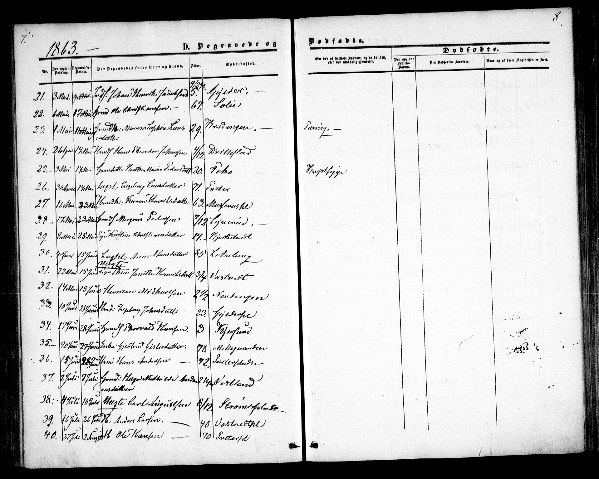 Våler prestekontor Kirkebøker, SAO/A-11083/F/Fa/L0008: Ministerialbok nr. I 8, 1862-1876, s. 7-8