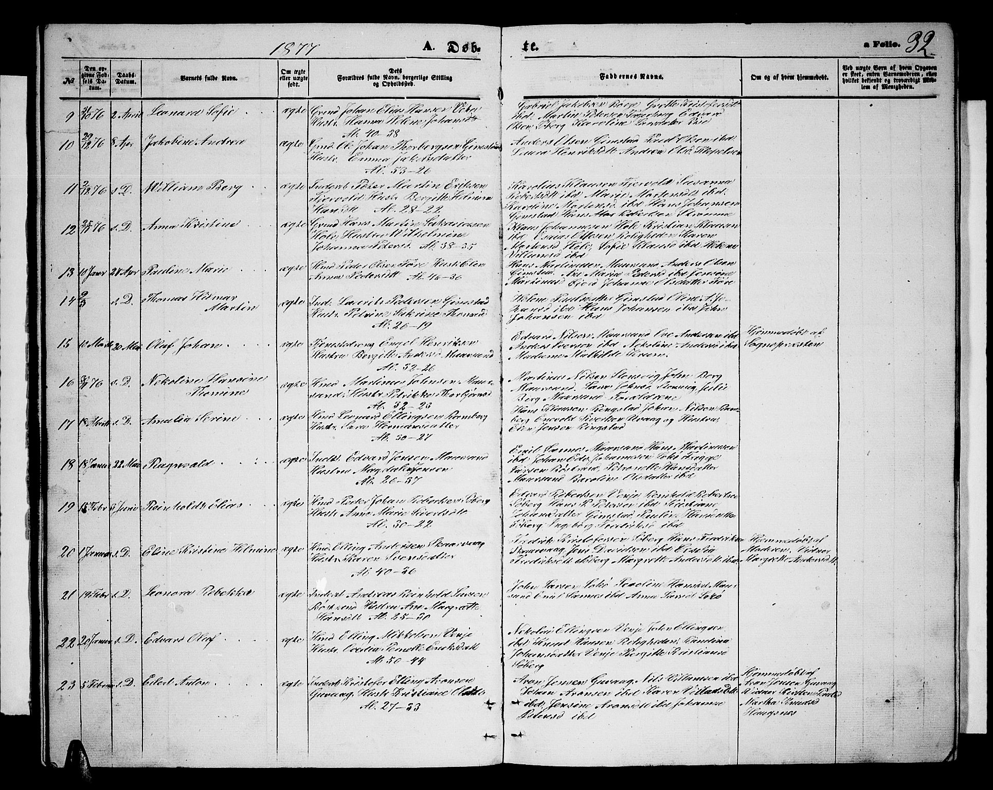 Ministerialprotokoller, klokkerbøker og fødselsregistre - Nordland, AV/SAT-A-1459/891/L1314: Klokkerbok nr. 891C03, 1870-1885, s. 32