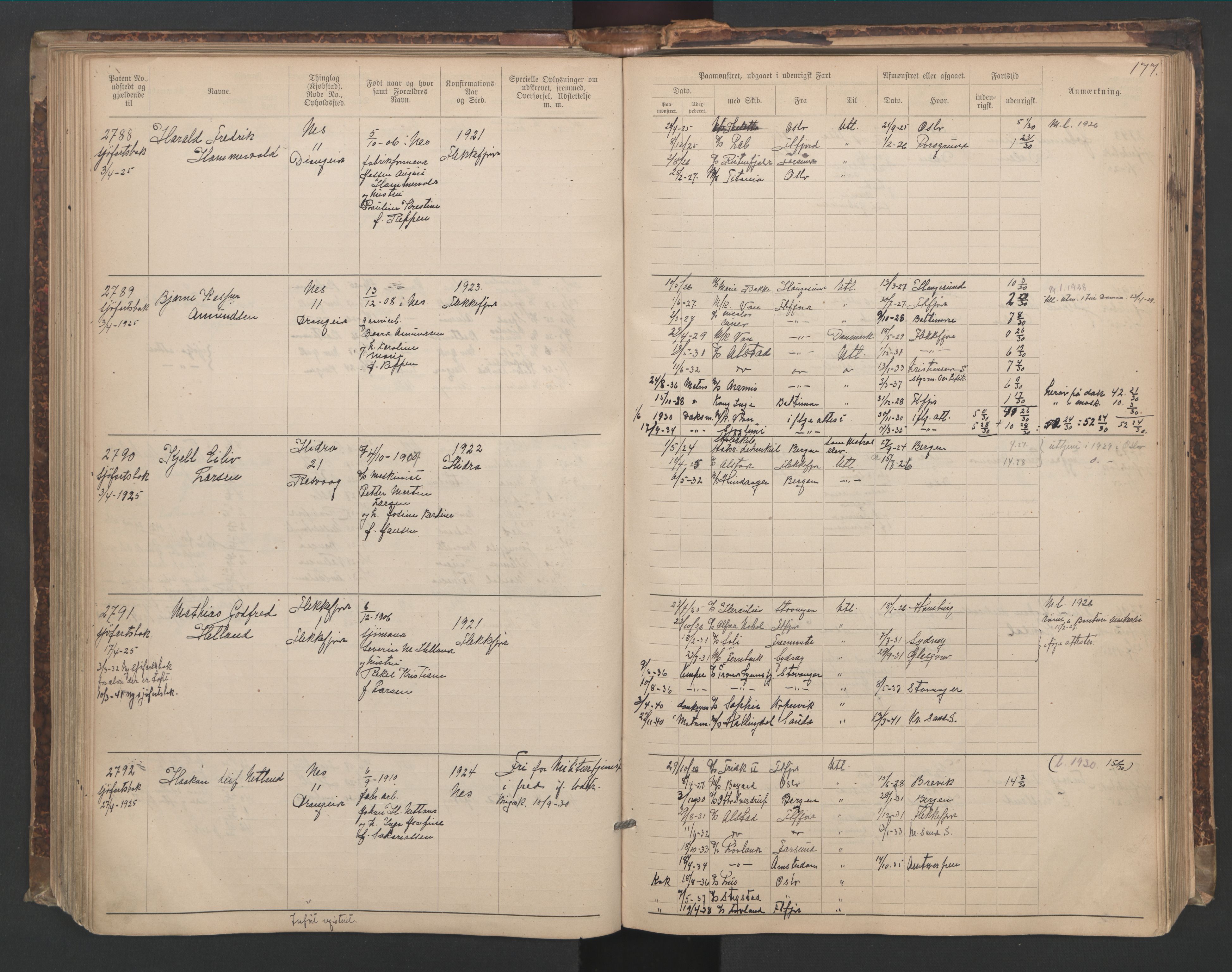 Flekkefjord mønstringskrets, AV/SAK-2031-0018/F/Fa/L0006: Annotasjonsrulle nr 1916-2964 med register, Æ-3, 1891-1948, s. 208