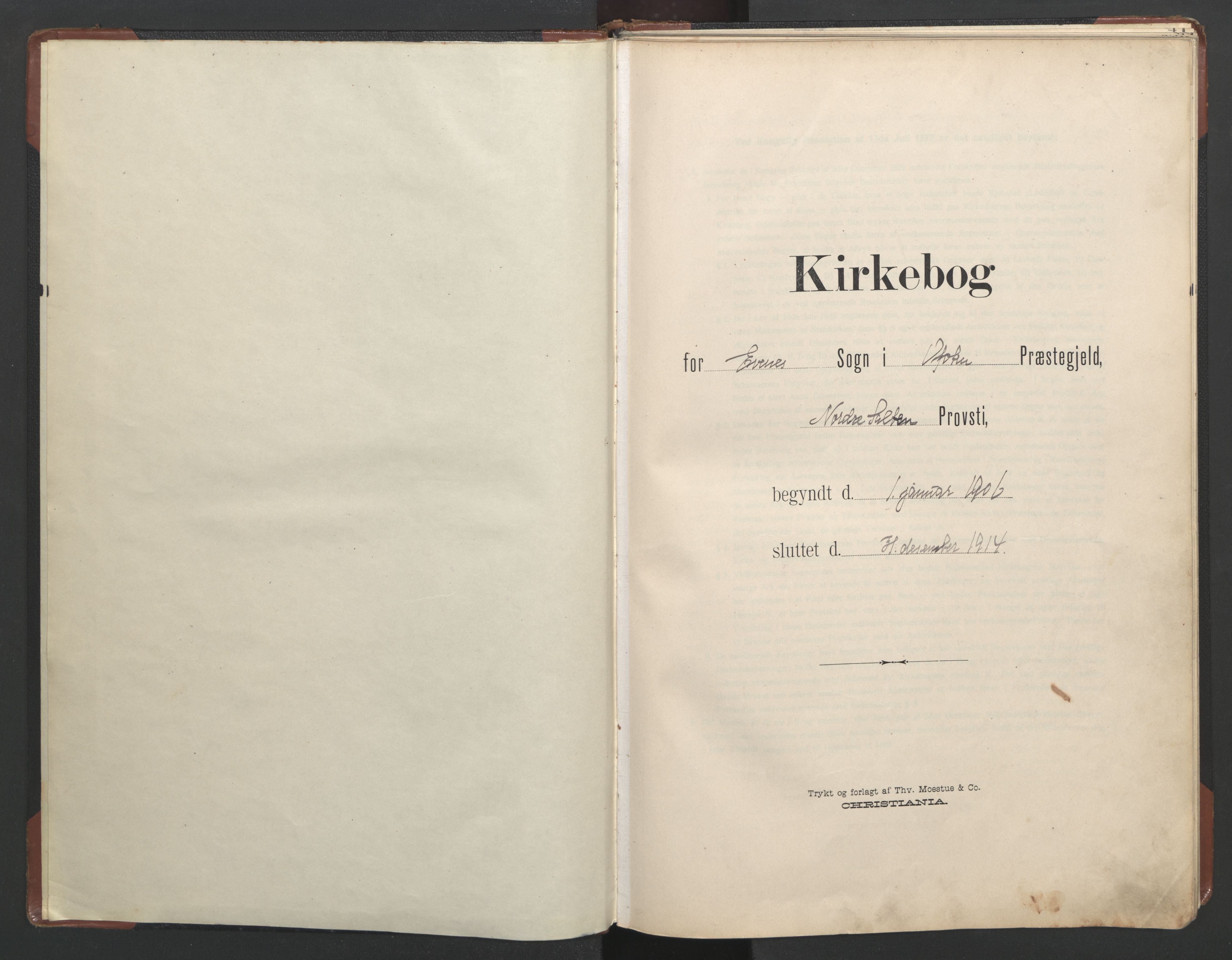 Ministerialprotokoller, klokkerbøker og fødselsregistre - Nordland, AV/SAT-A-1459/863/L0918: Klokkerbok nr. 863C08, 1906-1921