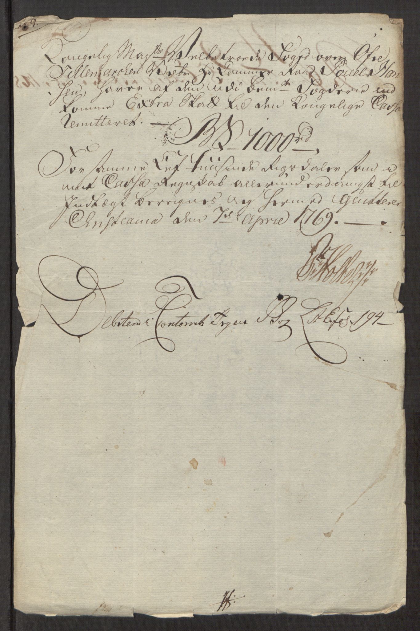 Rentekammeret inntil 1814, Reviderte regnskaper, Fogderegnskap, RA/EA-4092/R38/L2293: Ekstraskatten Øvre Telemark, 1762-1770, s. 110