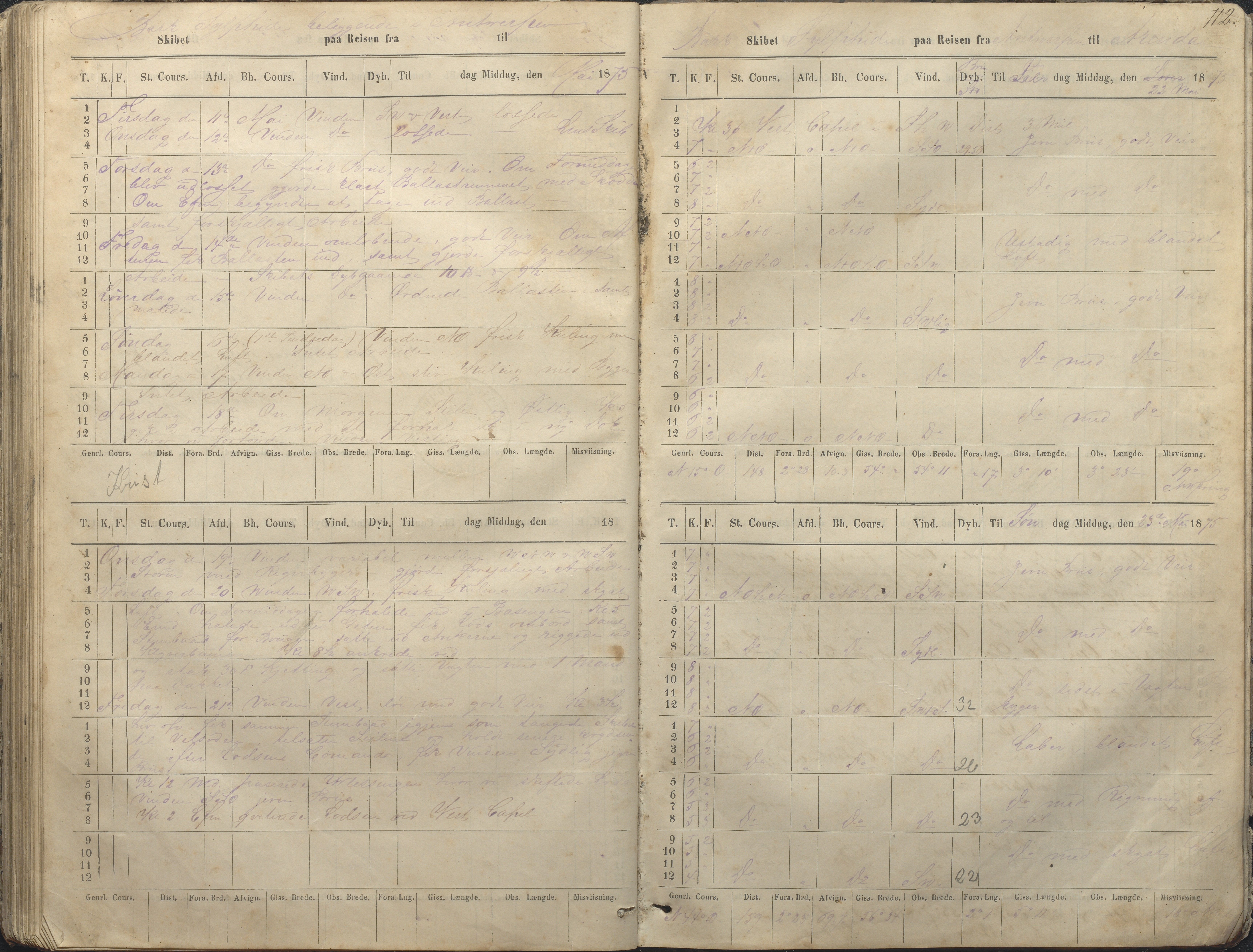 Fartøysarkivet, AAKS/PA-1934/F/L0340/0009: Flere fartøy (se mappenivå) / Sylphide (skip), 1752-1875, s. 112