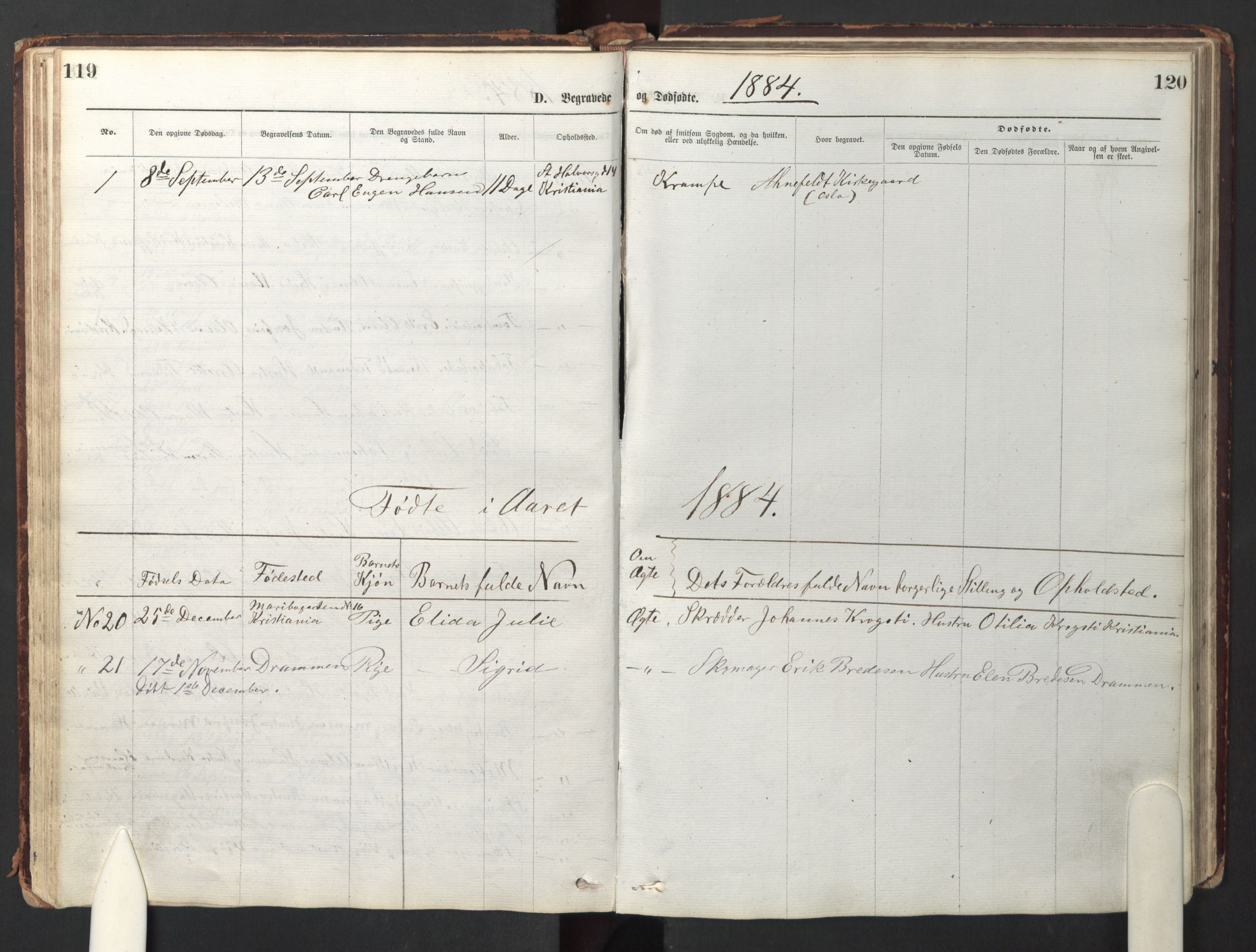 Den evangelisk-lutherske frikirke østre menighet, Oslo, AV/SAO-PAO-0245/F/L0001: Dissenterprotokoll nr. 1, 1878-1892, s. 119-120