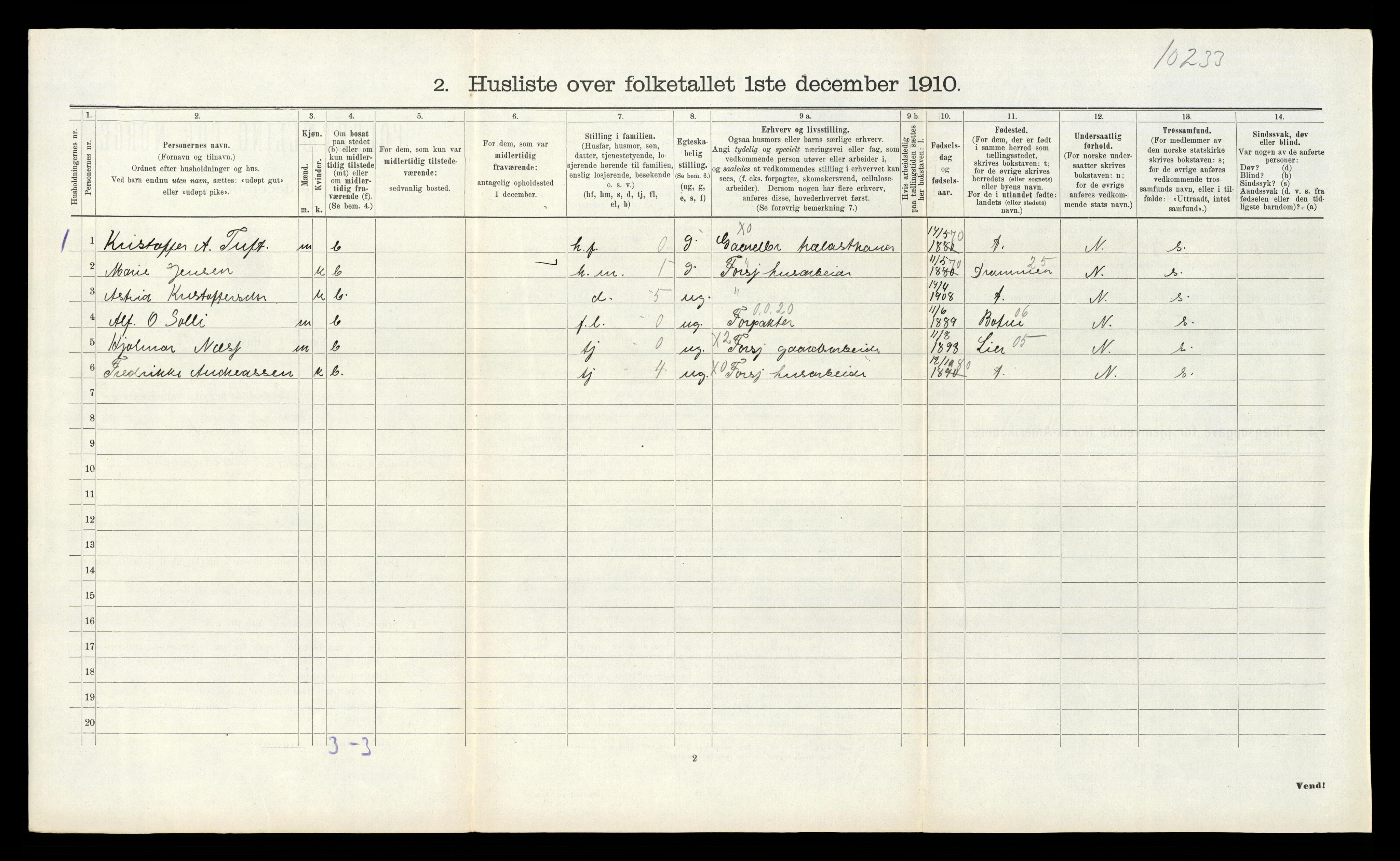 RA, Folketelling 1910 for 0713 Sande herred, 1910, s. 930