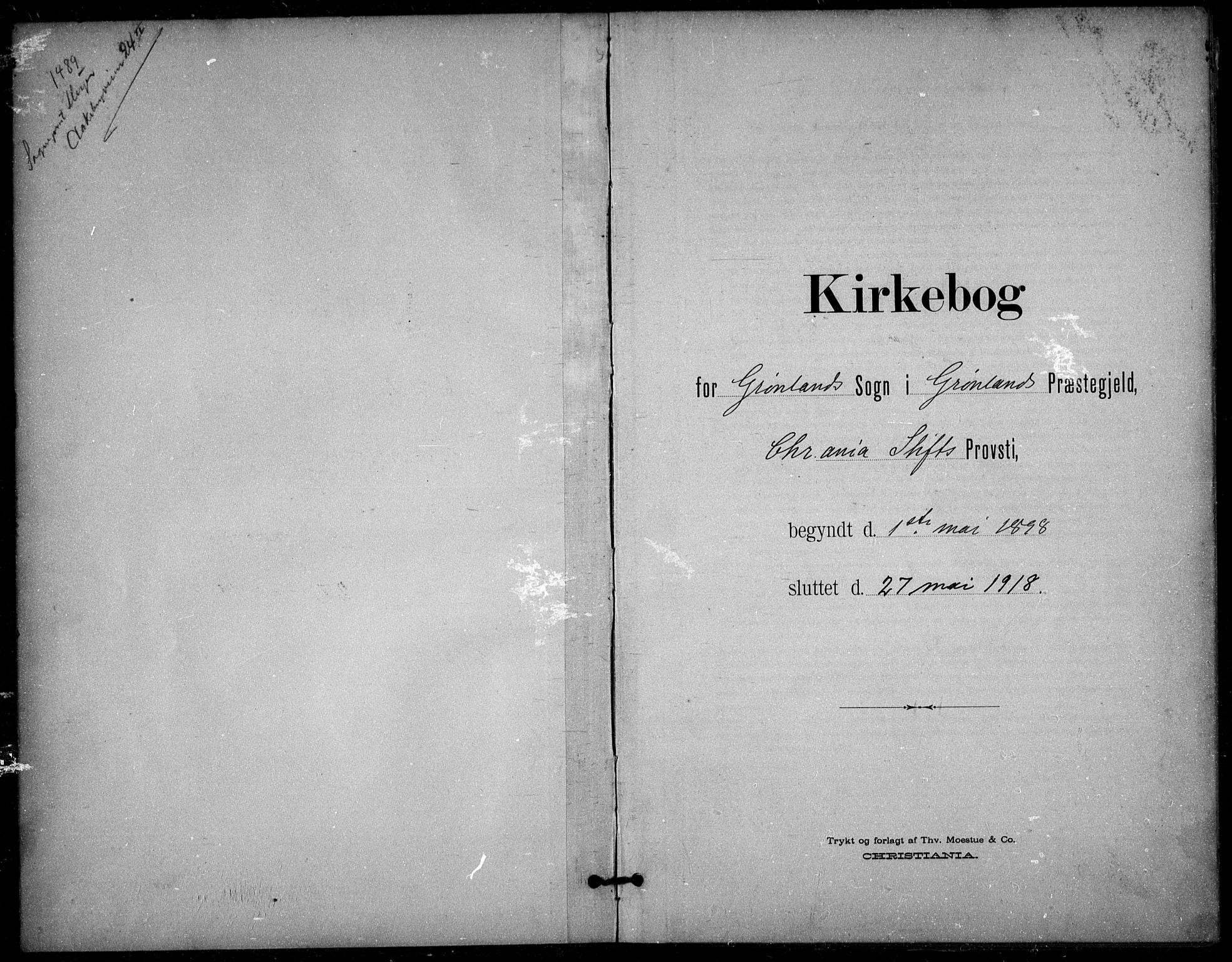 Grønland prestekontor Kirkebøker, SAO/A-10848/F/Fa/L0016: Ministerialbok nr. 16, 1898-1918