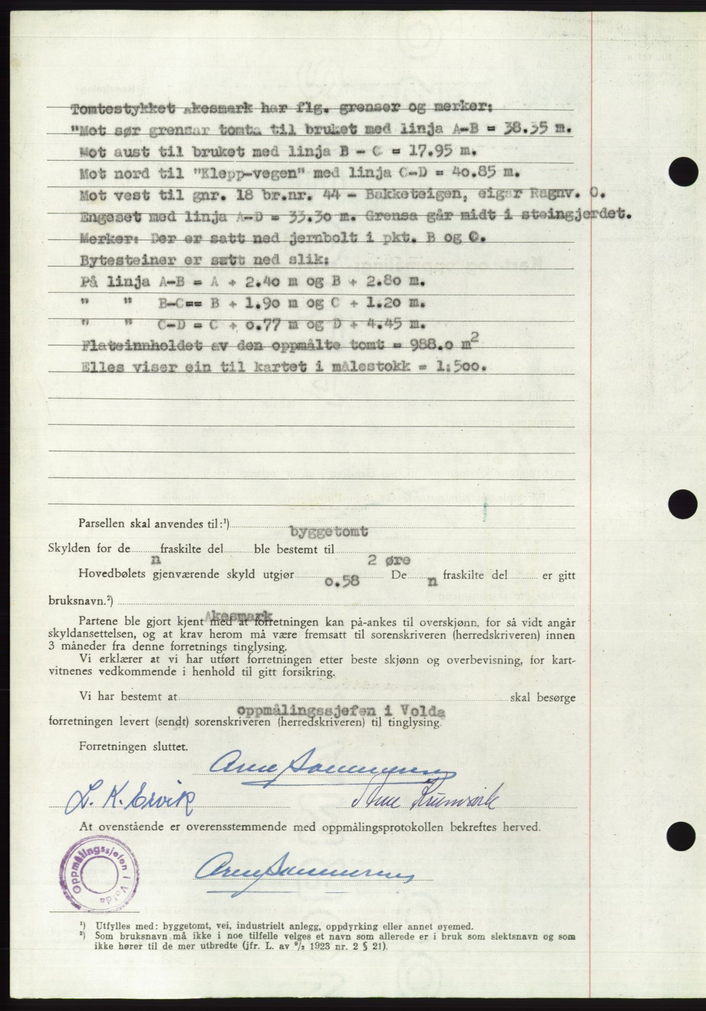 Søre Sunnmøre sorenskriveri, AV/SAT-A-4122/1/2/2C/L0094: Pantebok nr. 20A, 1953-1953, Dagboknr: 723/1953