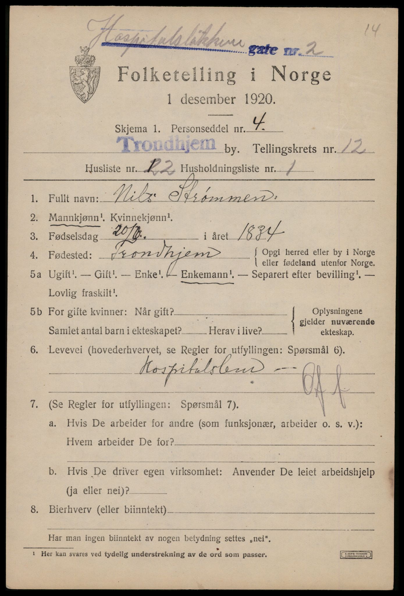 SAT, Folketelling 1920 for 1601 Trondheim kjøpstad, 1920, s. 47920