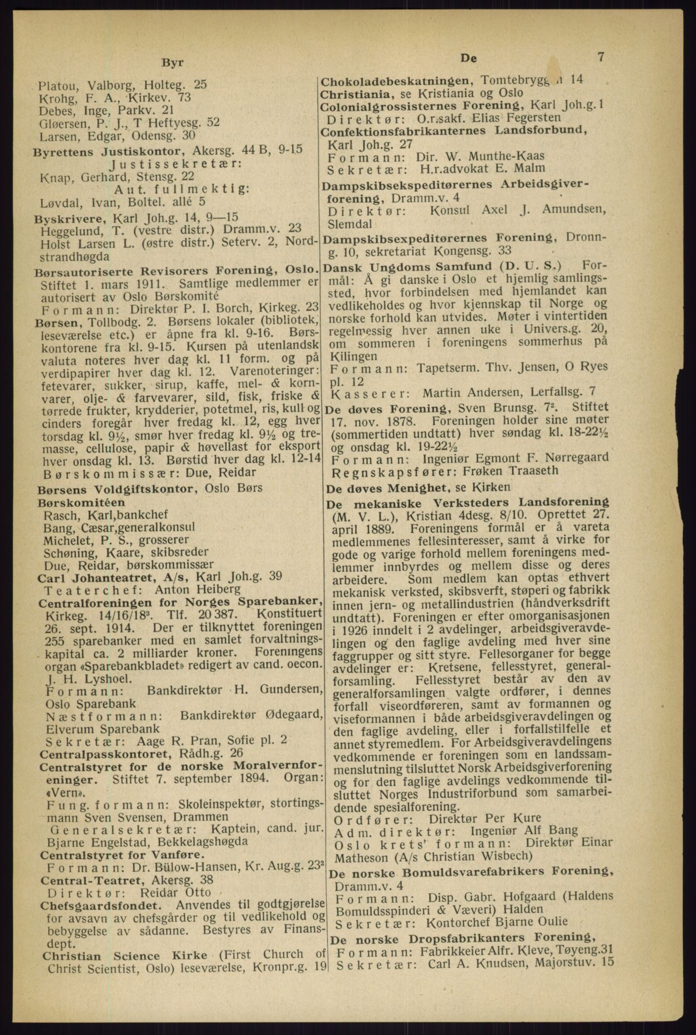 Kristiania/Oslo adressebok, PUBL/-, 1933, s. 7