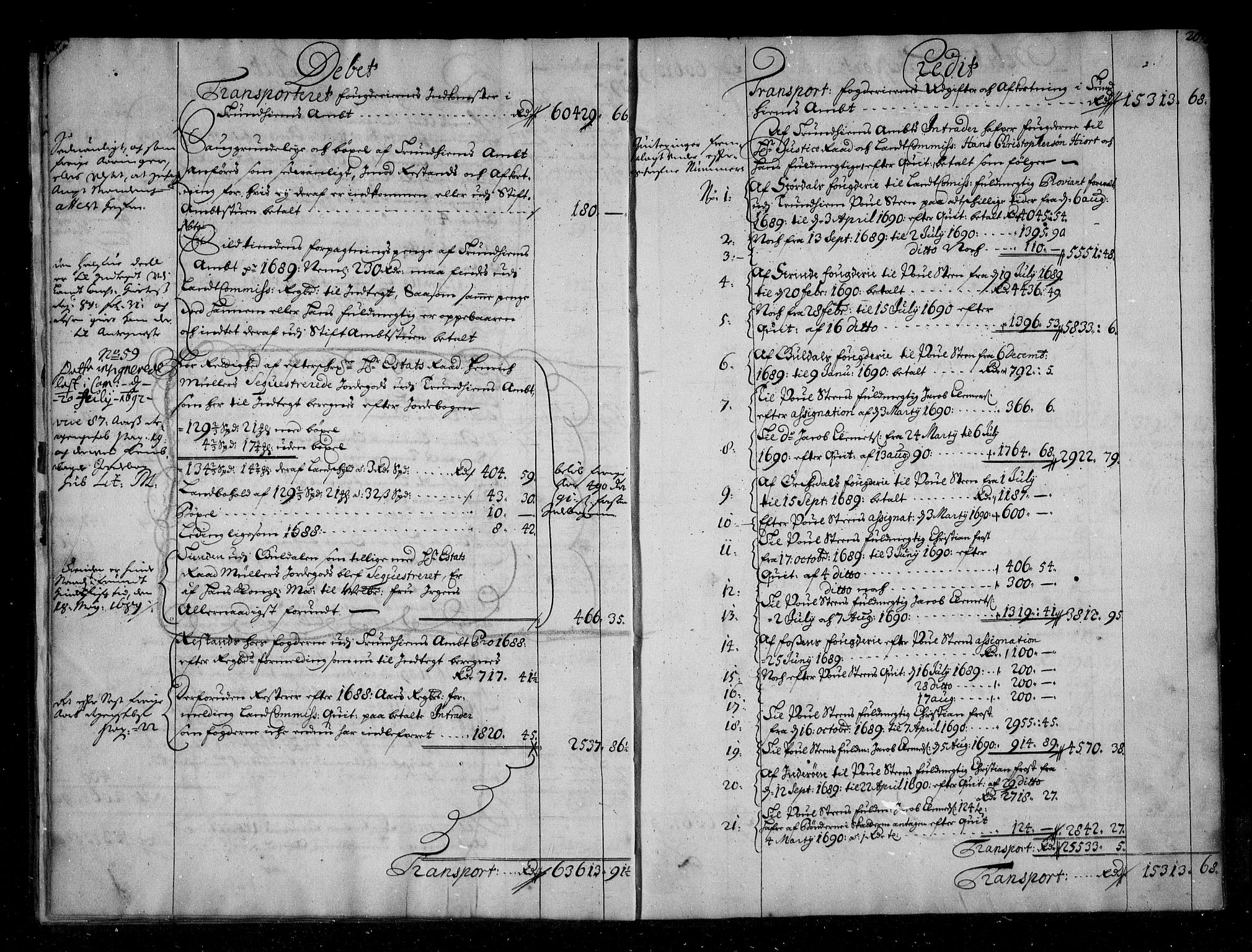 Rentekammeret inntil 1814, Reviderte regnskaper, Stiftamtstueregnskaper, Trondheim stiftamt og Nordland amt, AV/RA-EA-6044/R/Rg/L0088: Trondheim stiftamt og Nordland amt, 1686-1690