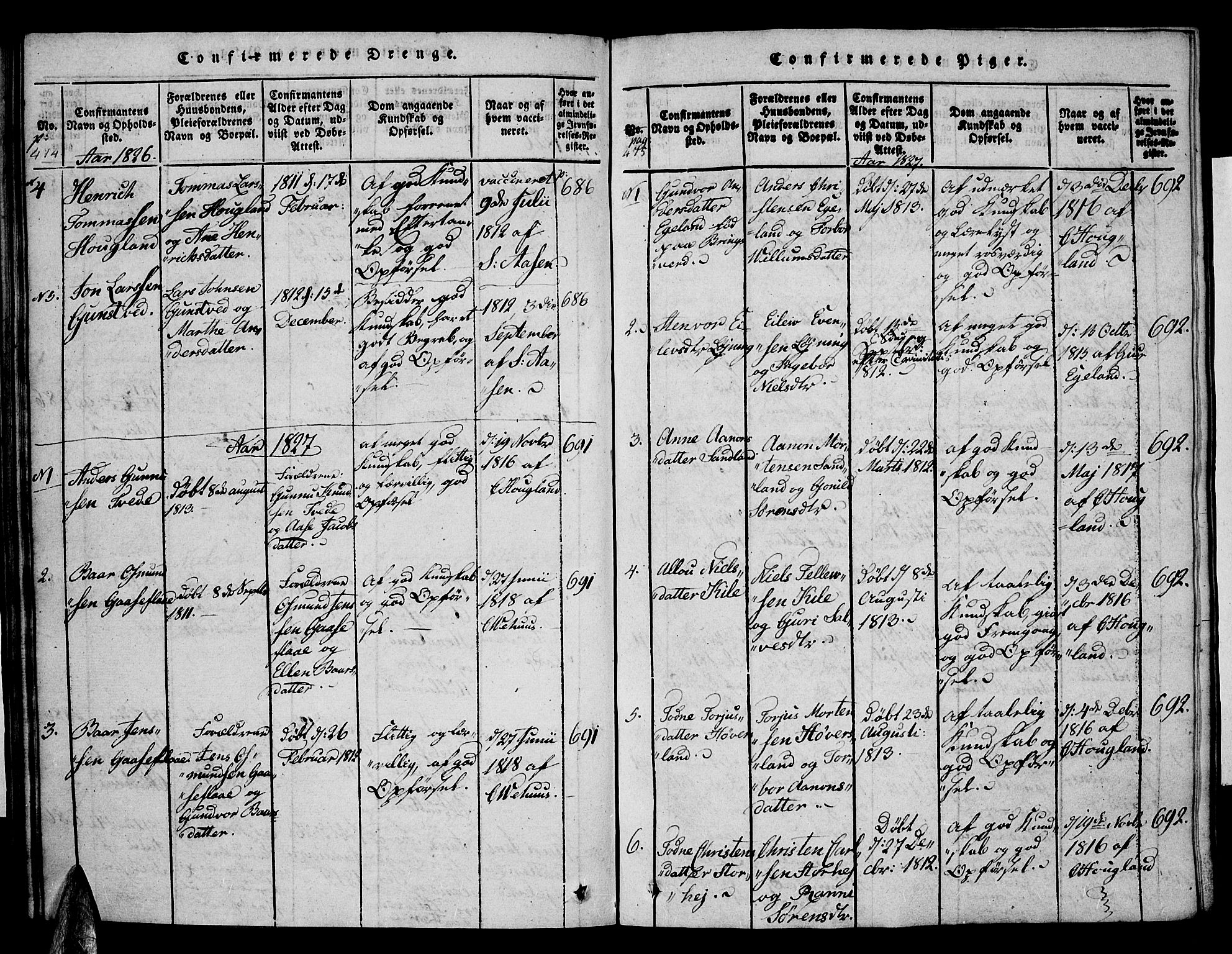 Vennesla sokneprestkontor, AV/SAK-1111-0045/Fa/Faa/L0003: Ministerialbok nr. A 3, 1820-1834, s. 474-475