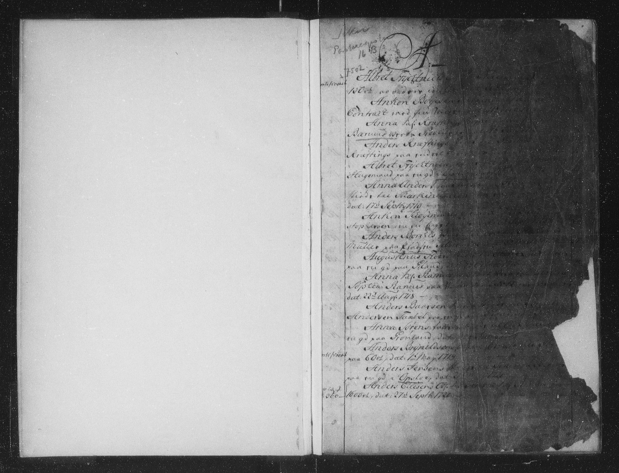 Aker sorenskriveri, SAO/A-10895/G/Ga/Gab/Gaba/L0001b: Panteregister nr. I 1b, 1711-1740