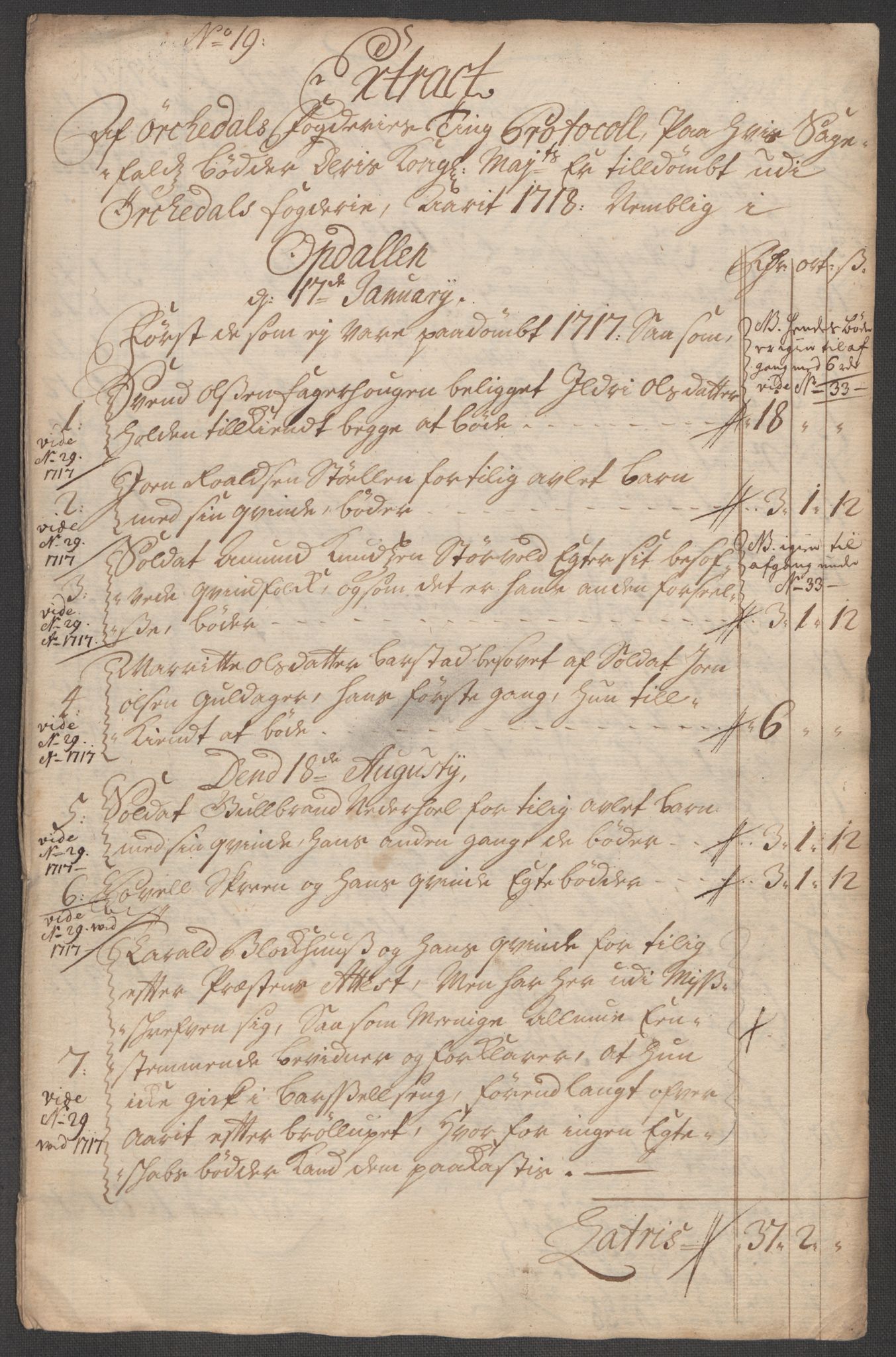 Rentekammeret inntil 1814, Reviderte regnskaper, Fogderegnskap, RA/EA-4092/R60/L3971: Fogderegnskap Orkdal og Gauldal, 1718, s. 241