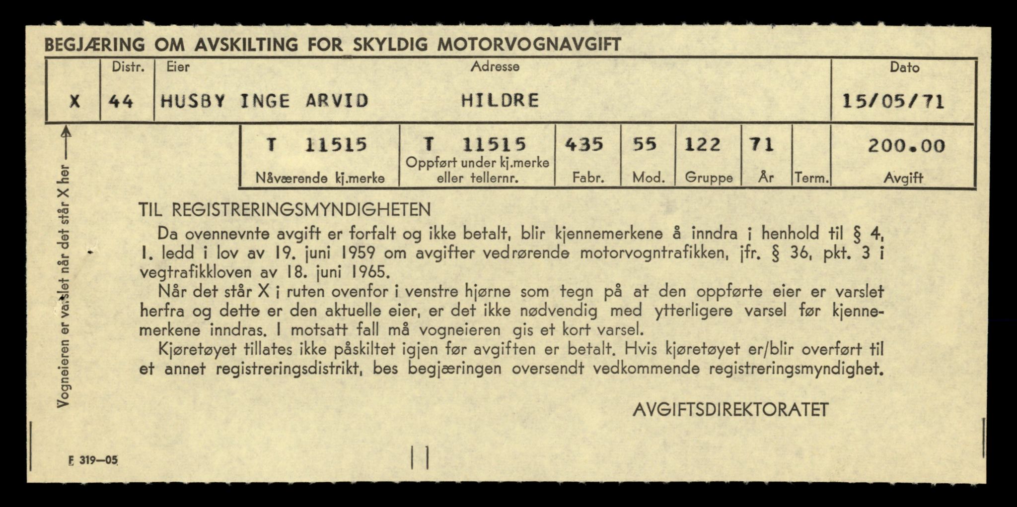 Møre og Romsdal vegkontor - Ålesund trafikkstasjon, AV/SAT-A-4099/F/Fe/L0029: Registreringskort for kjøretøy T 11430 - T 11619, 1927-1998, s. 1550