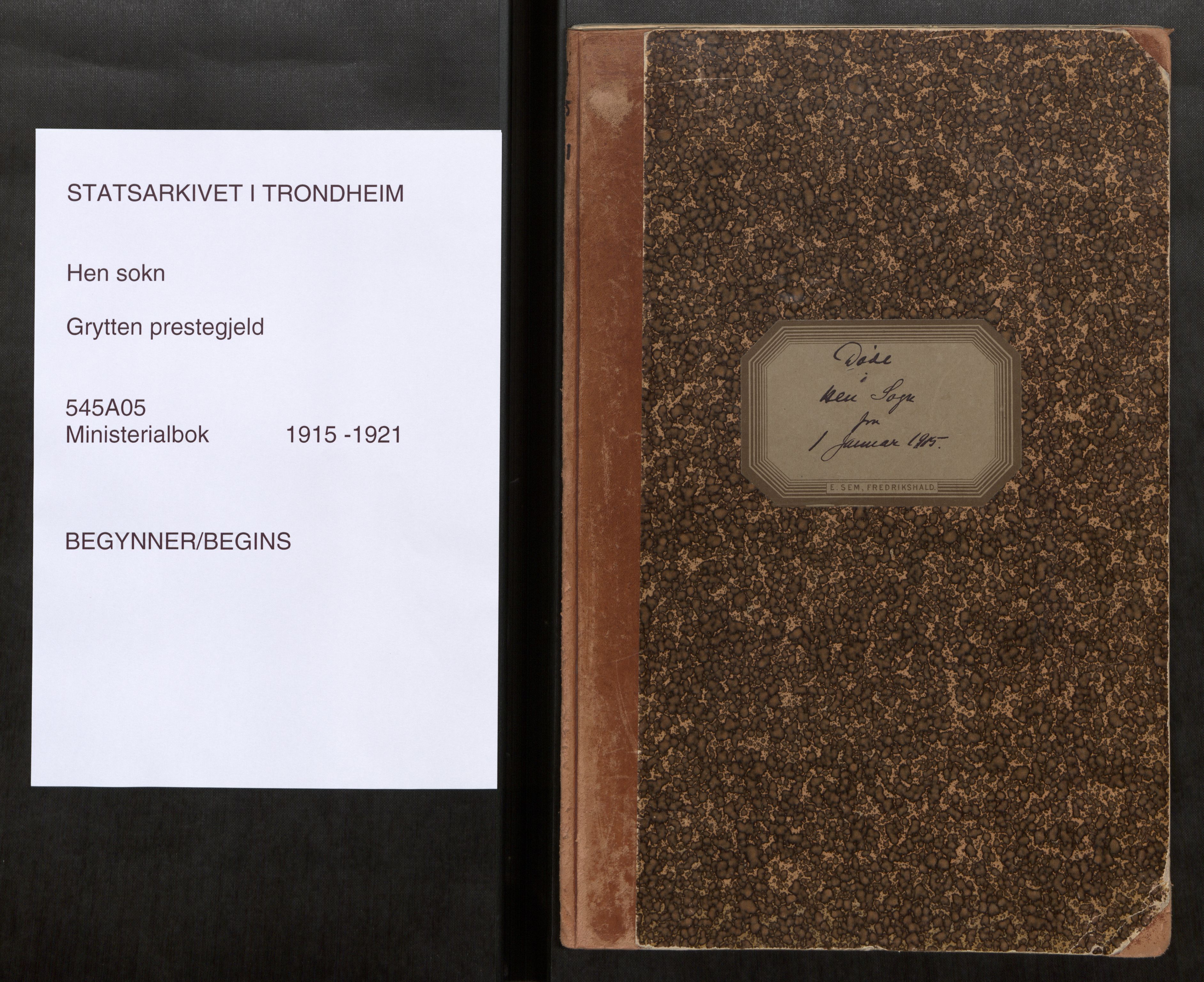 Ministerialprotokoller, klokkerbøker og fødselsregistre - Møre og Romsdal, AV/SAT-A-1454/545/L0595: Ministerialbok nr. 545A05, 1915-1921