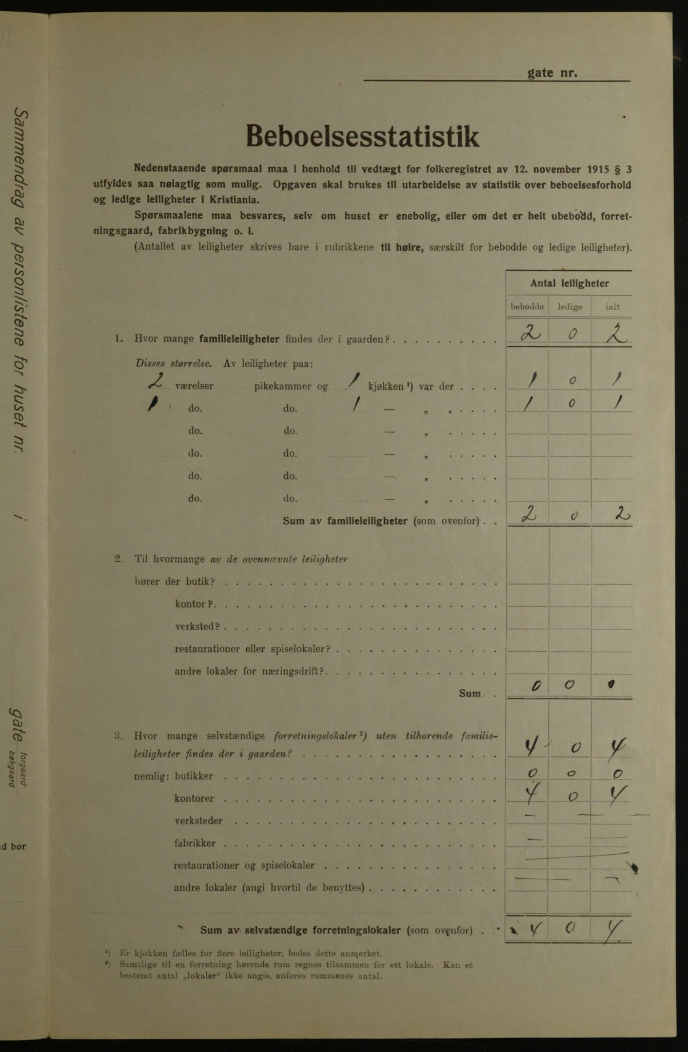 OBA, Kommunal folketelling 1.12.1923 for Kristiania, 1923, s. 143305