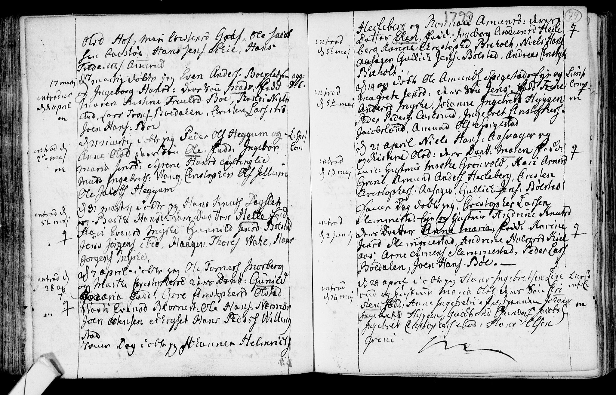 Røyken kirkebøker, AV/SAKO-A-241/F/Fa/L0003: Ministerialbok nr. 3, 1782-1813, s. 79