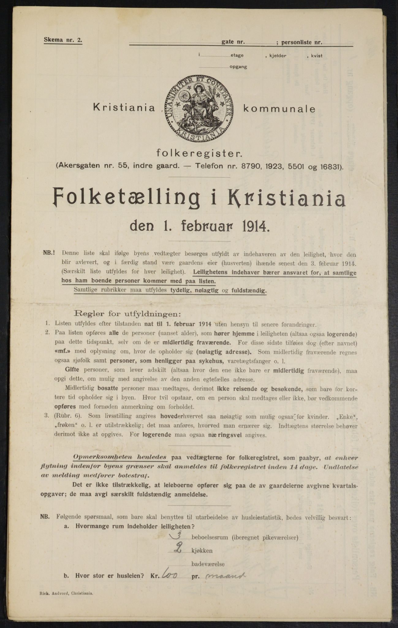 OBA, Kommunal folketelling 1.2.1914 for Kristiania, 1914, s. 83939