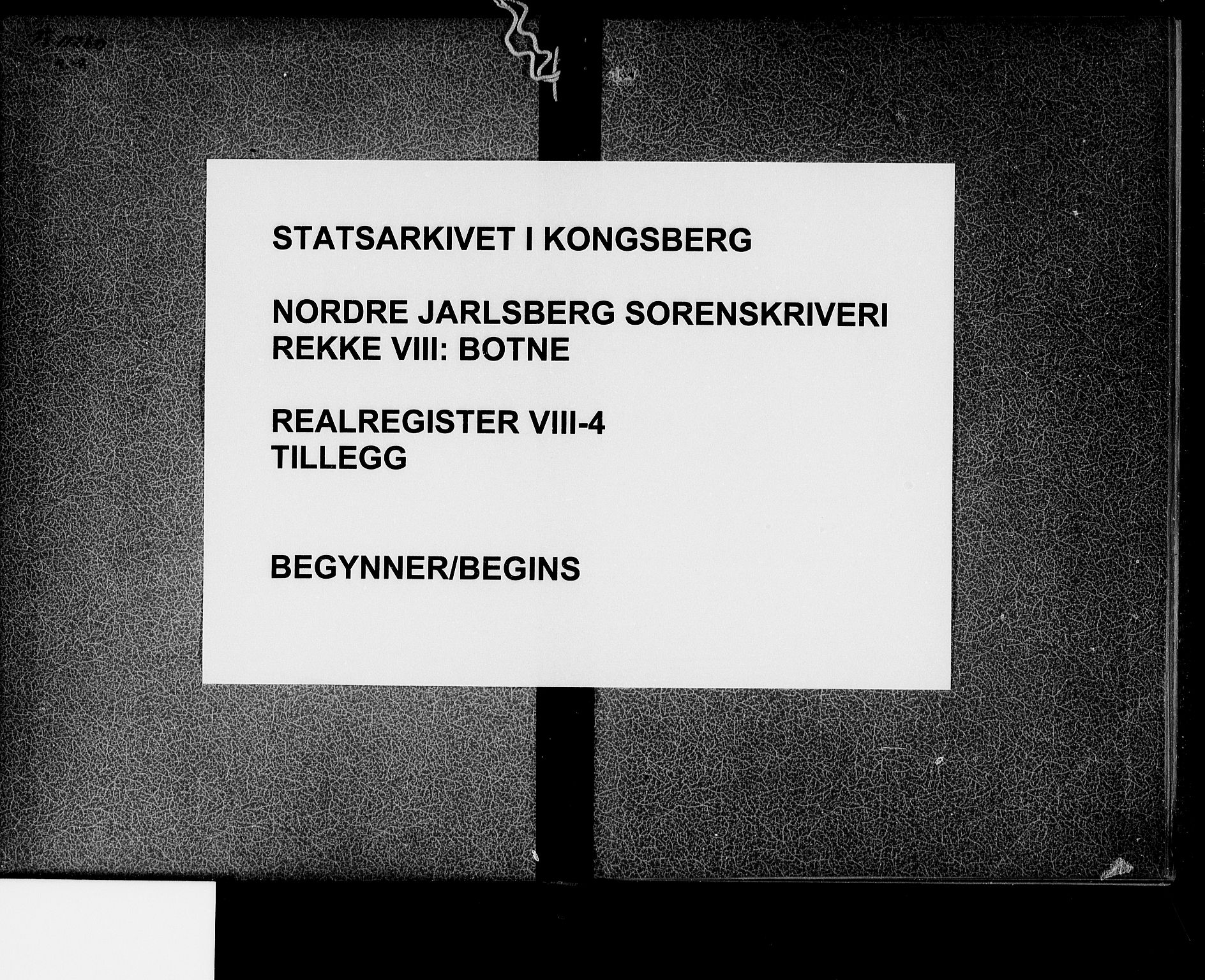 Nordre Jarlsberg sorenskriveri, SAKO/A-80/G/Gb/Gbh/L0004: Panteregister nr. VIII 4