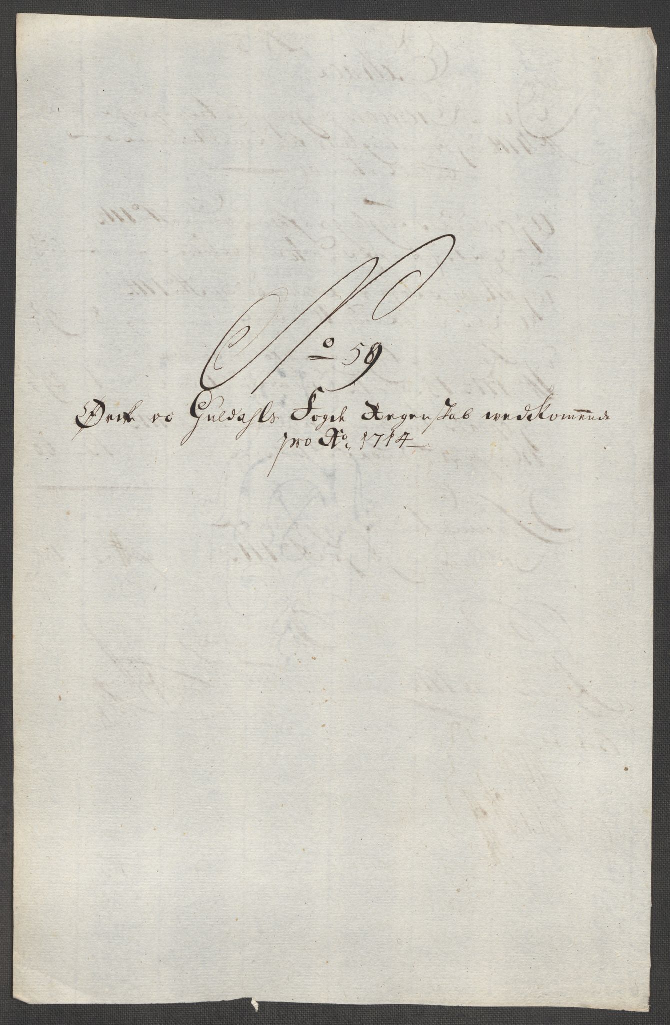 Rentekammeret inntil 1814, Reviderte regnskaper, Fogderegnskap, RA/EA-4092/R60/L3965: Fogderegnskap Orkdal og Gauldal, 1714, s. 404