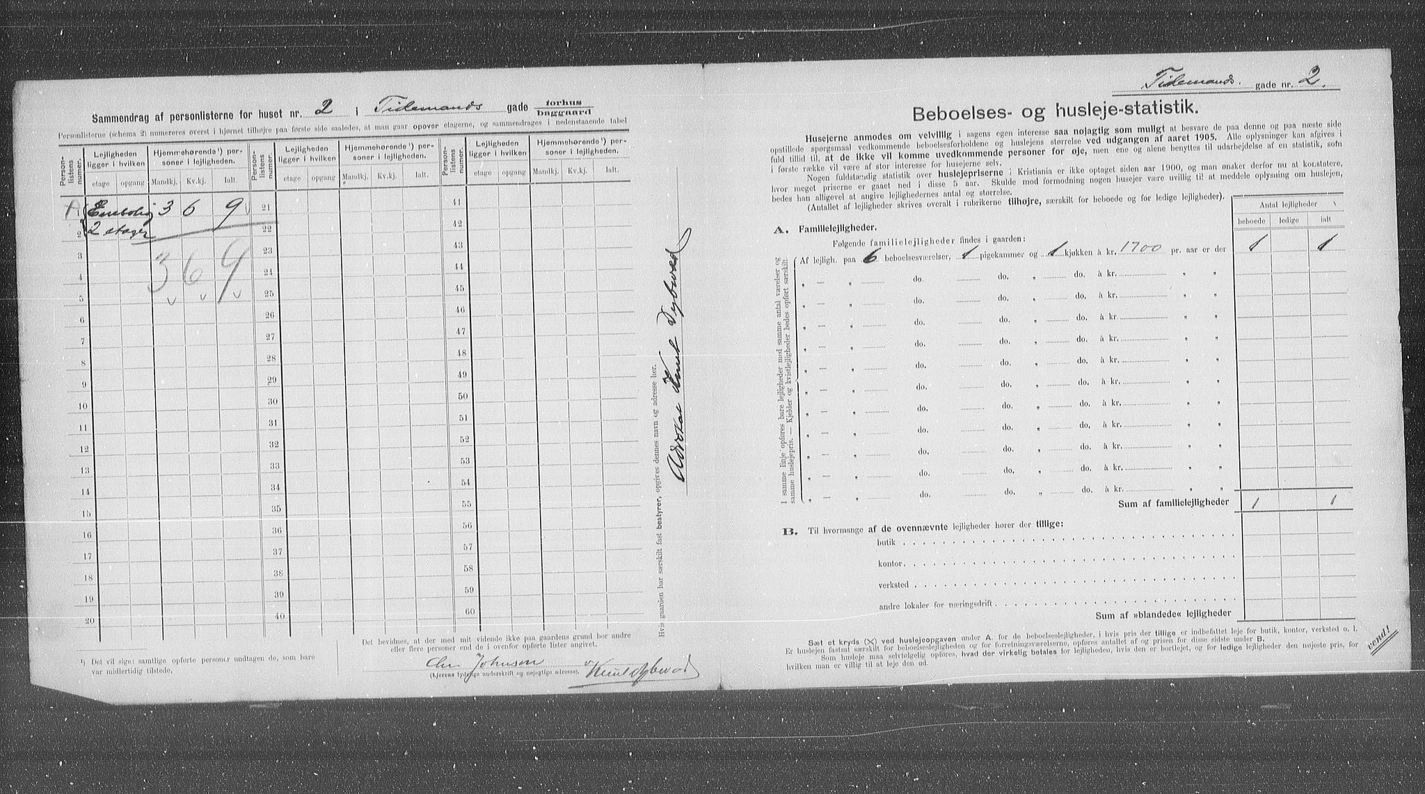 OBA, Kommunal folketelling 31.12.1905 for Kristiania kjøpstad, 1905, s. 58328
