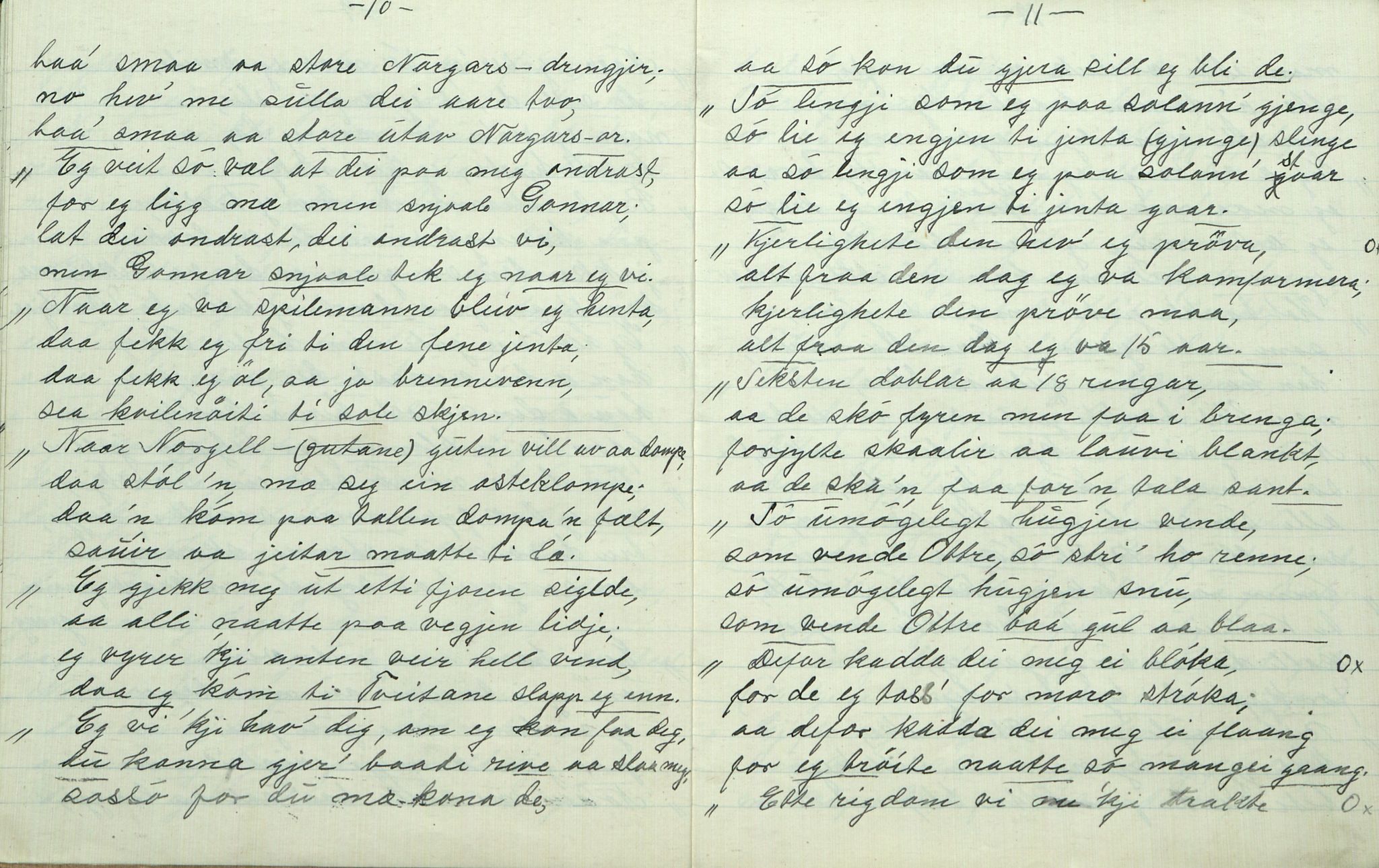 Rikard Berge, TEMU/TGM-A-1003/F/L0007/0041: 251-299 / 291 Oppskrifter av H. G. Kaldbast, 1917-1920, s. 10-11