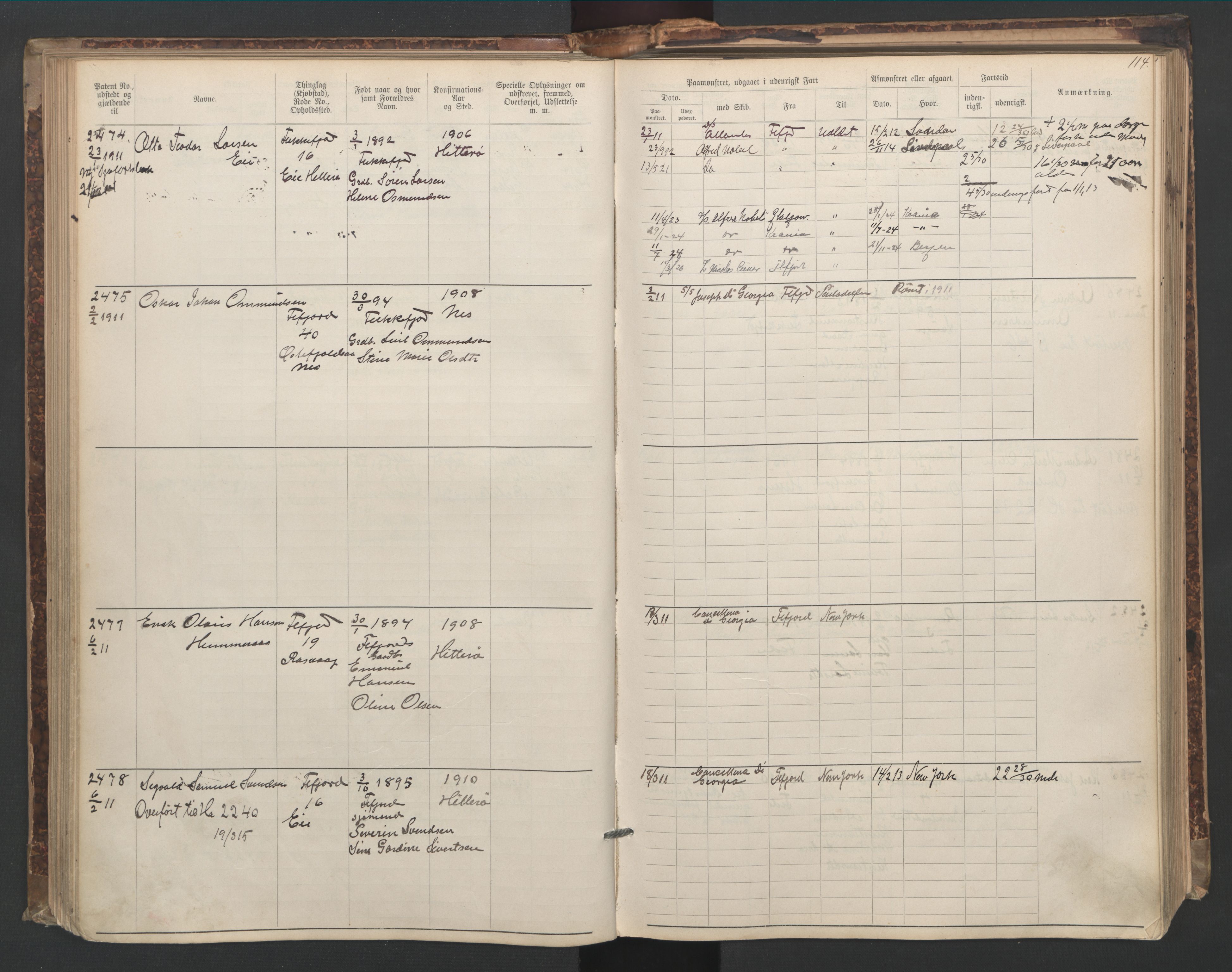 Flekkefjord mønstringskrets, AV/SAK-2031-0018/F/Fa/L0006: Annotasjonsrulle nr 1916-2964 med register, Æ-3, 1891-1948, s. 144