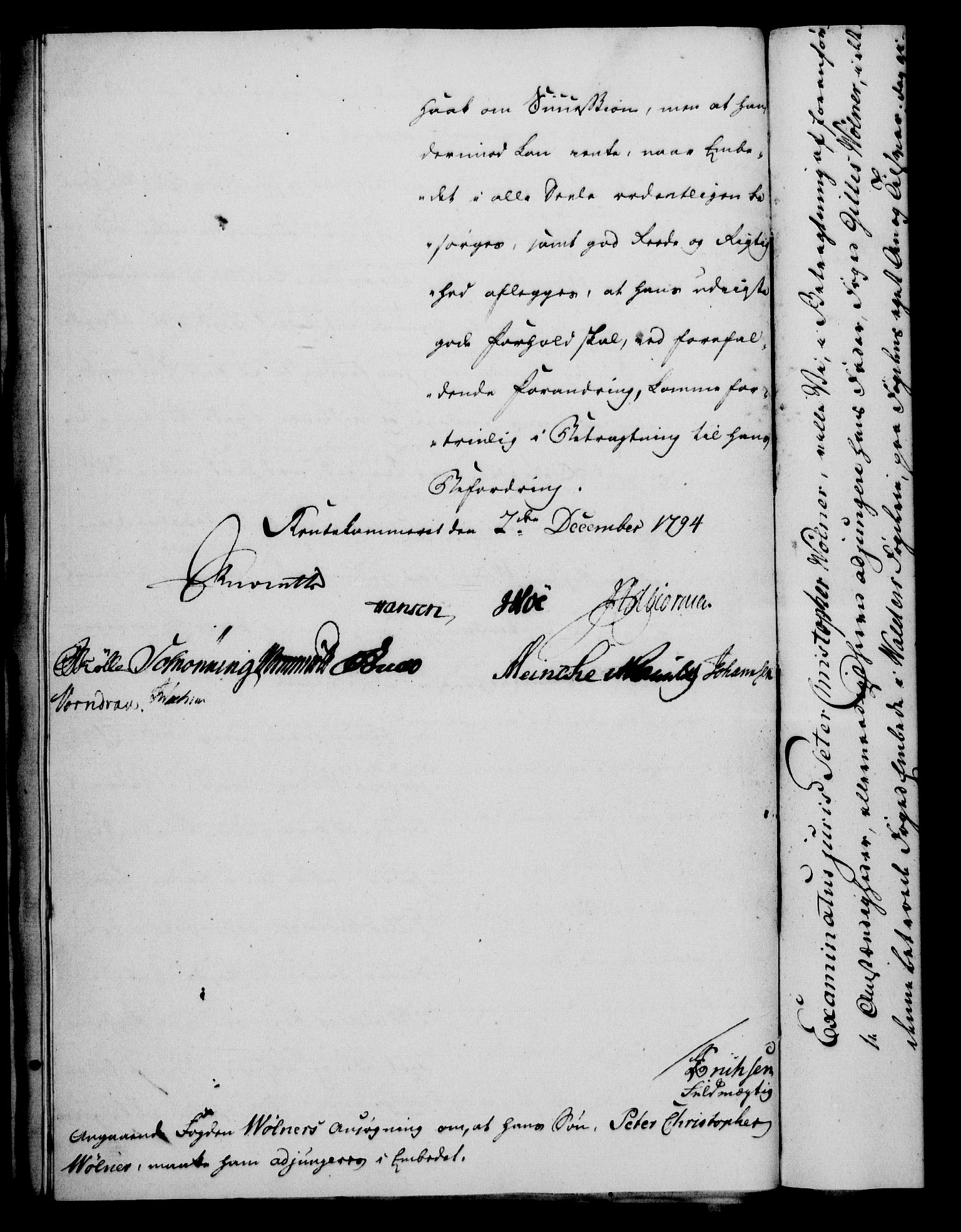 Rentekammeret, Kammerkanselliet, RA/EA-3111/G/Gf/Gfa/L0076: Norsk relasjons- og resolusjonsprotokoll (merket RK 52.76), 1794, s. 477