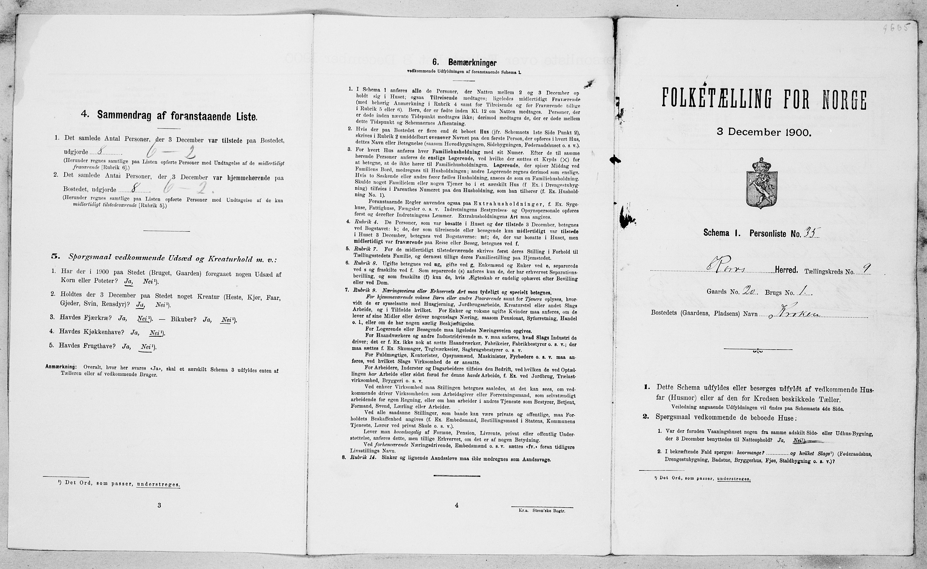 SAT, Folketelling 1900 for 1640 Røros herred, 1900, s. 1082
