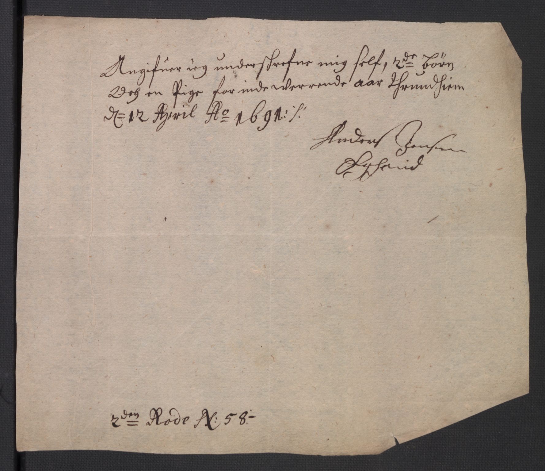 Rentekammeret inntil 1814, Reviderte regnskaper, Byregnskaper, AV/RA-EA-4066/R/Rs/L0506: [S2] Kontribusjonsregnskap, 1691-1692, s. 76