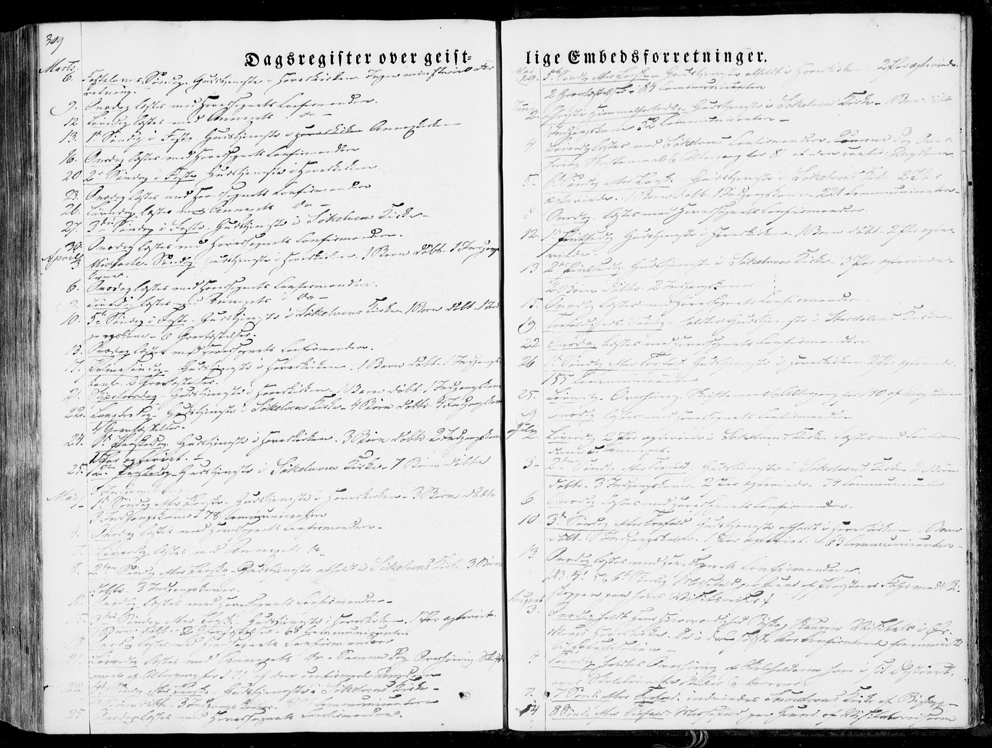 Ministerialprotokoller, klokkerbøker og fødselsregistre - Møre og Romsdal, AV/SAT-A-1454/522/L0313: Ministerialbok nr. 522A08, 1852-1862, s. 309