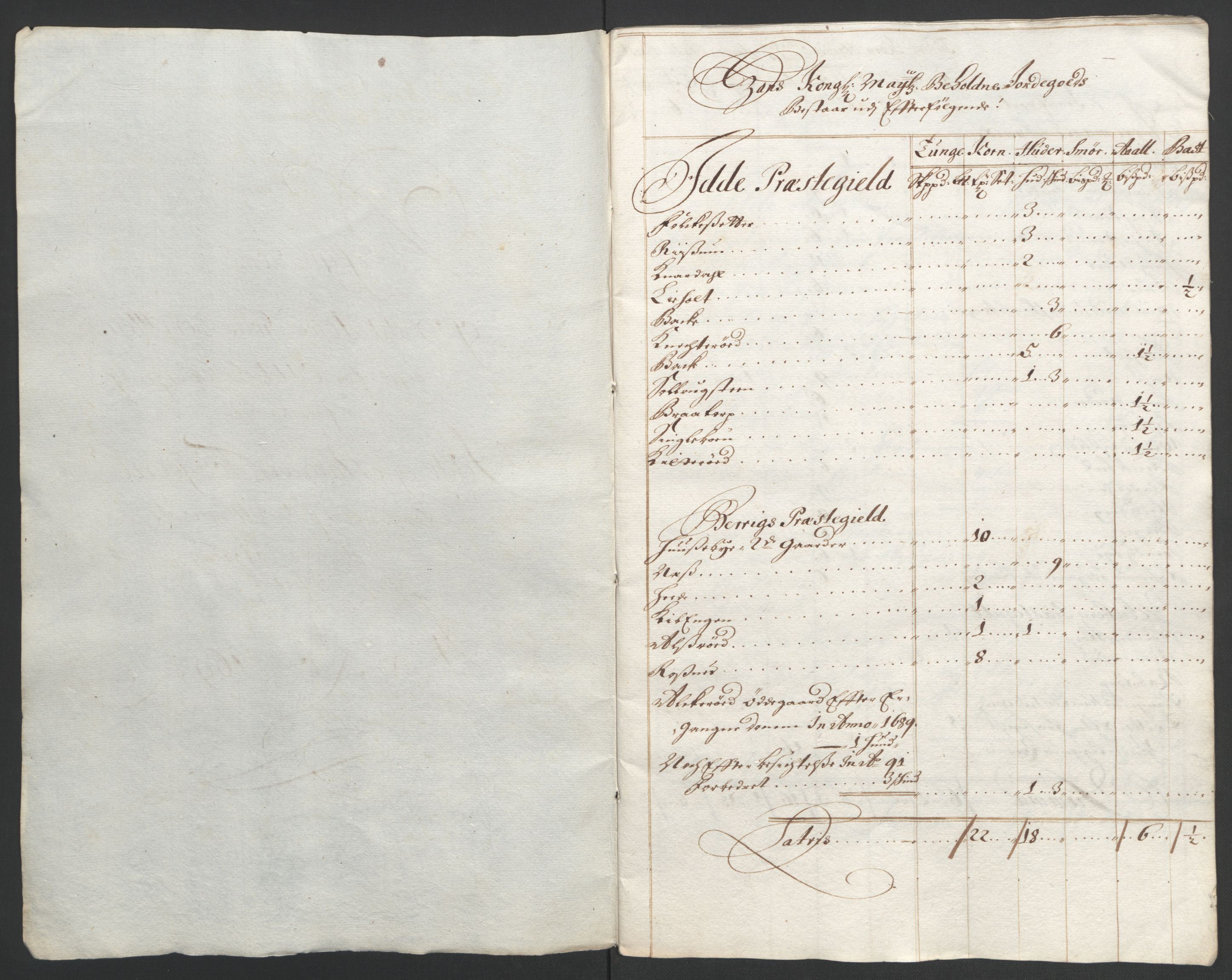 Rentekammeret inntil 1814, Reviderte regnskaper, Fogderegnskap, RA/EA-4092/R01/L0011: Fogderegnskap Idd og Marker, 1692-1693, s. 175