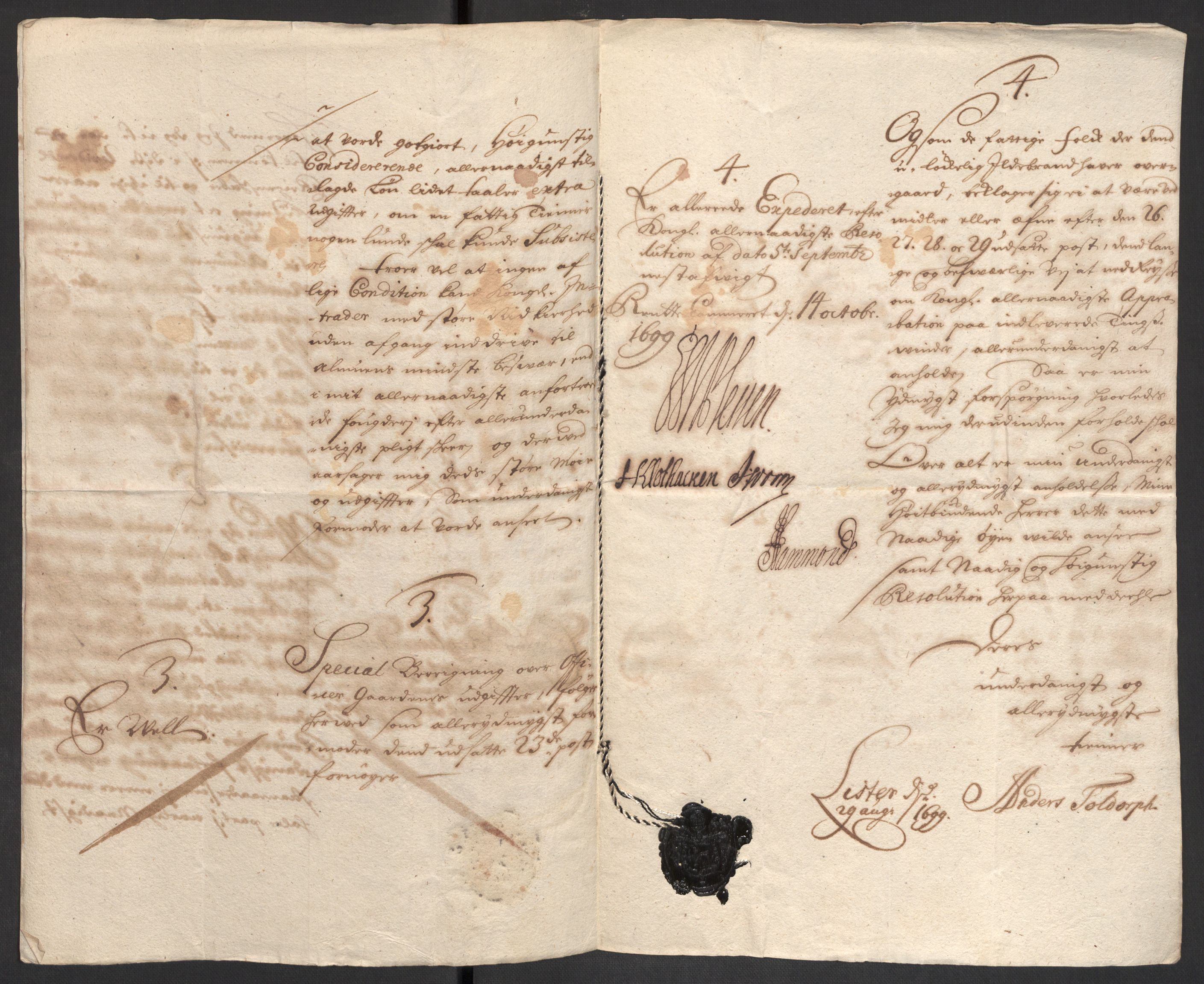 Rentekammeret inntil 1814, Reviderte regnskaper, Fogderegnskap, RA/EA-4092/R43/L2547: Fogderegnskap Lista og Mandal, 1698-1699, s. 325