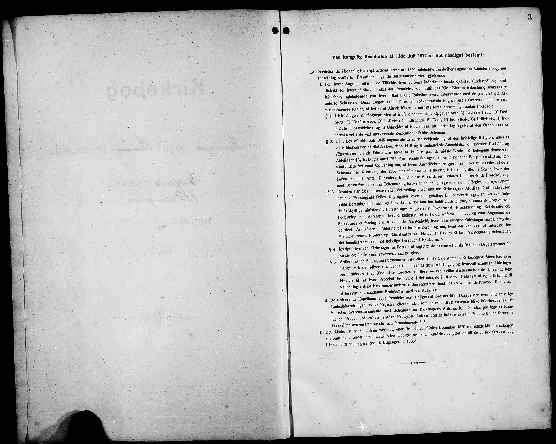Bremanger sokneprestembete, SAB/A-82201/H/Hab/Habb/L0001: Klokkerbok nr. B 1, 1906-1925, s. 3