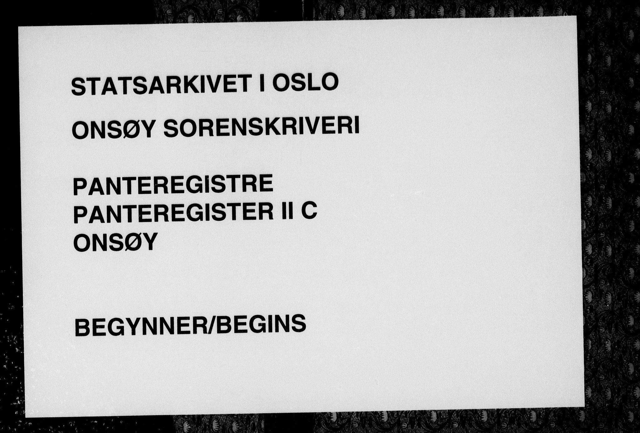 Onsøy sorenskriveri, SAO/A-10474/G/Gb/Gbb/L0005: Panteregister nr. II C, 1901