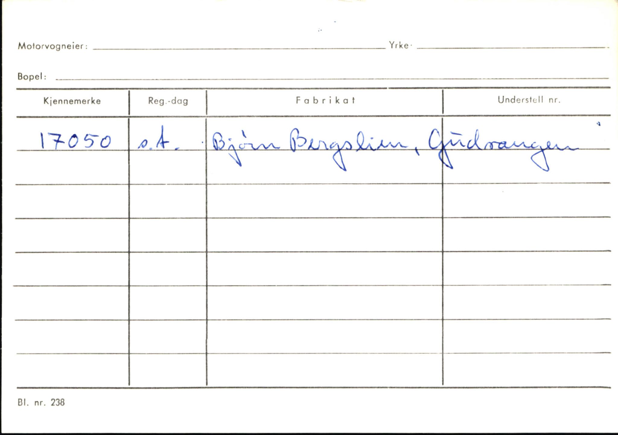 Statens vegvesen, Sogn og Fjordane vegkontor, AV/SAB-A-5301/4/F/L0146: Registerkort Årdal R-Å samt diverse kort, 1945-1975, s. 287