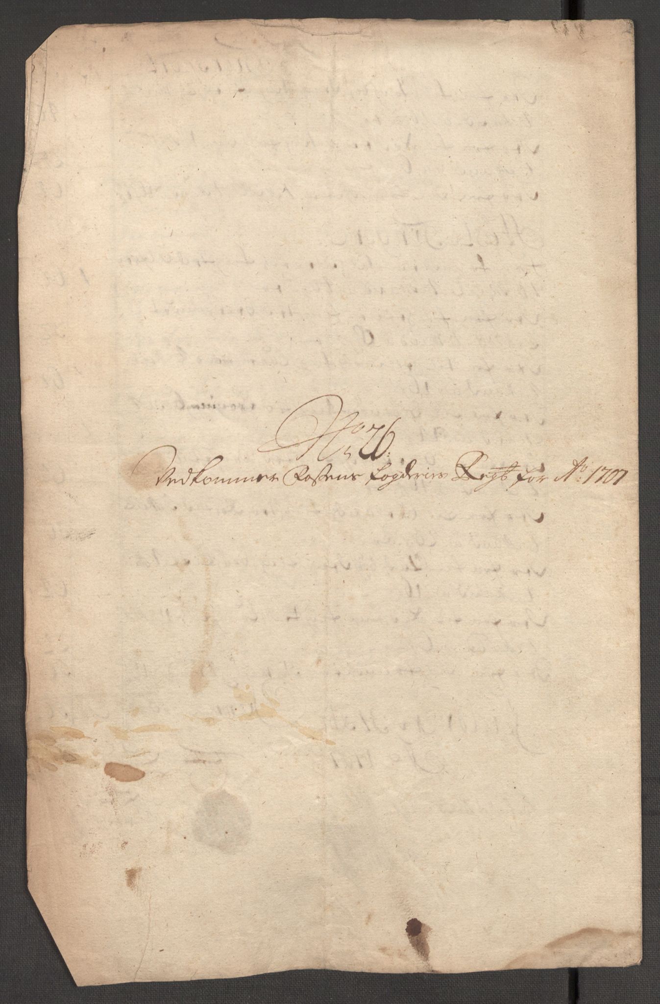 Rentekammeret inntil 1814, Reviderte regnskaper, Fogderegnskap, RA/EA-4092/R57/L3857: Fogderegnskap Fosen, 1706-1707, s. 455