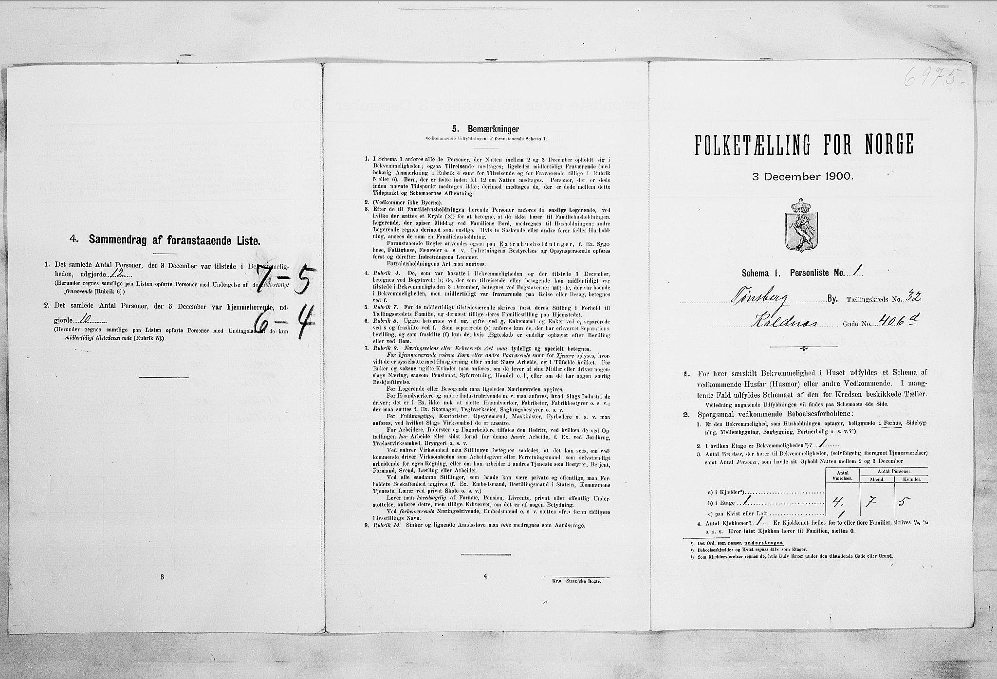 RA, Folketelling 1900 for 0705 Tønsberg kjøpstad, 1900, s. 4860