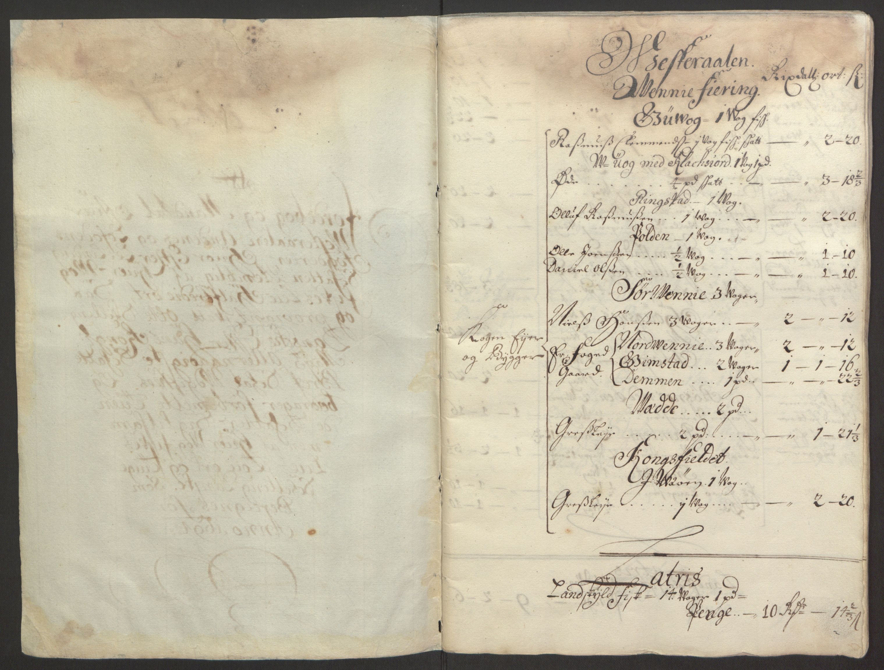 Rentekammeret inntil 1814, Reviderte regnskaper, Fogderegnskap, RA/EA-4092/R67/L4677: Fogderegnskap Vesterålen, Andenes og Lofoten, 1694-1695, s. 16