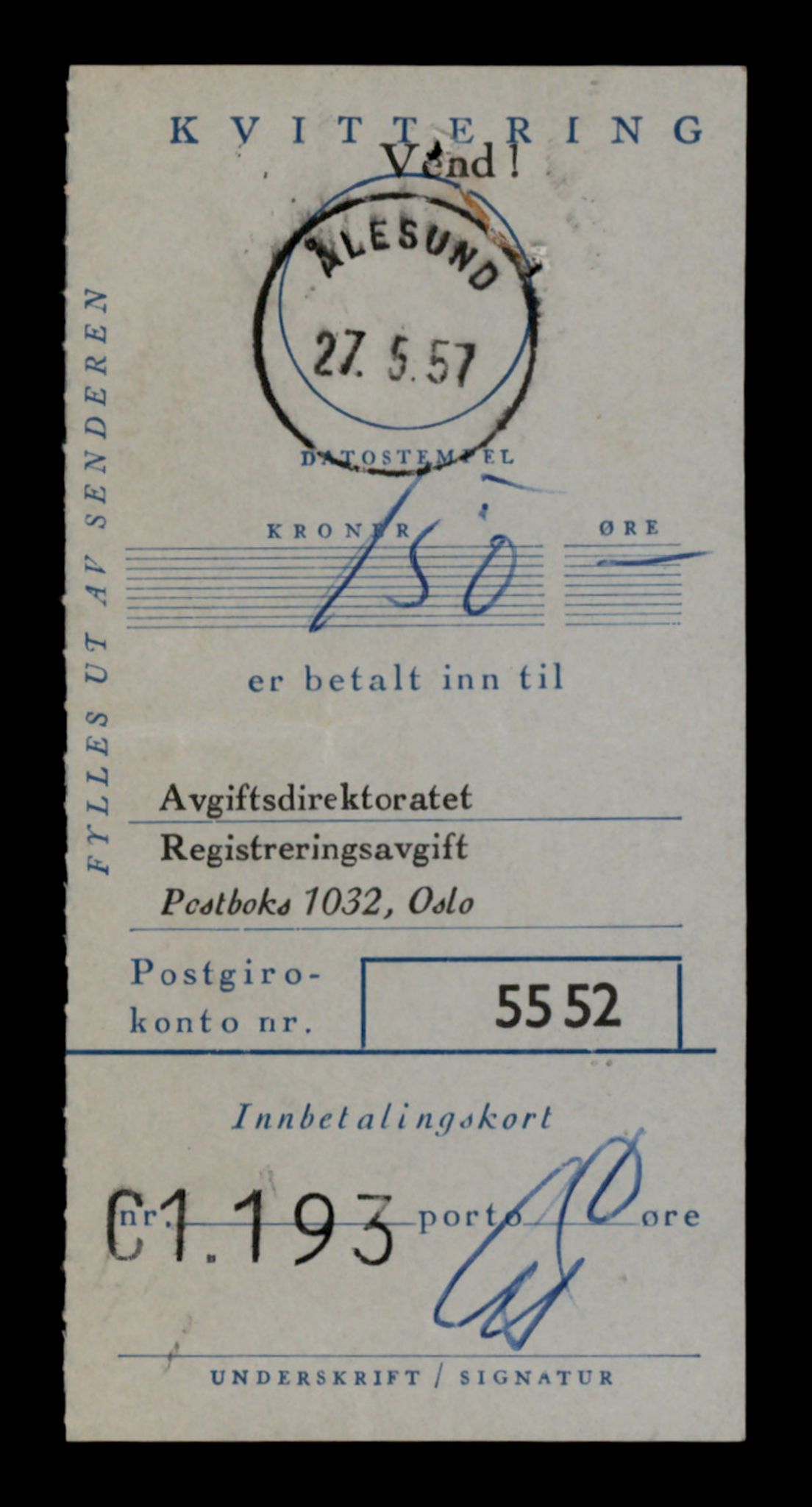 Møre og Romsdal vegkontor - Ålesund trafikkstasjon, AV/SAT-A-4099/F/Fe/L0003: Registreringskort for kjøretøy T 232 - T 340, 1927-1998, s. 2324