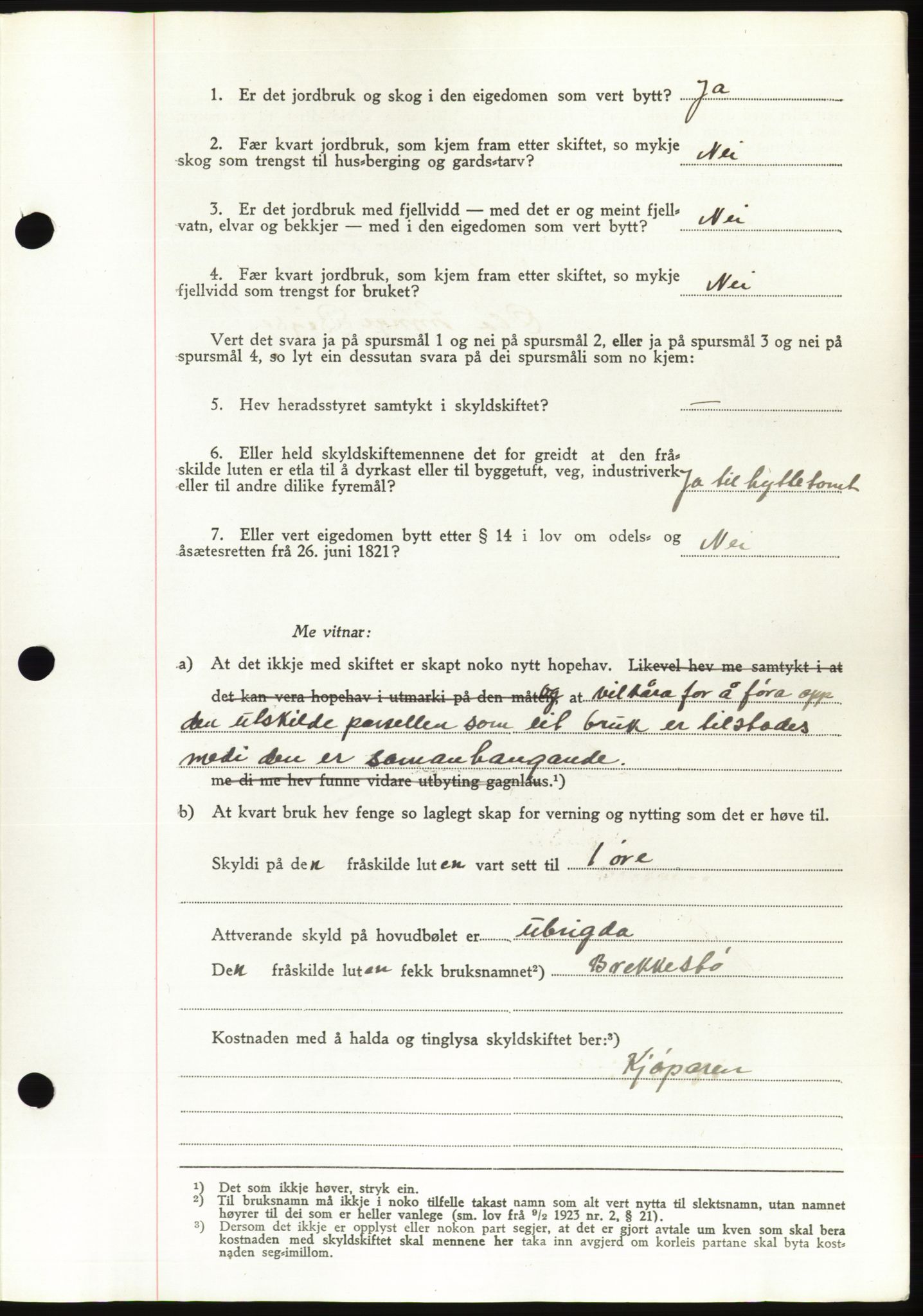 Søre Sunnmøre sorenskriveri, AV/SAT-A-4122/1/2/2C/L0076: Pantebok nr. 2A, 1943-1944, Dagboknr: 726/1944