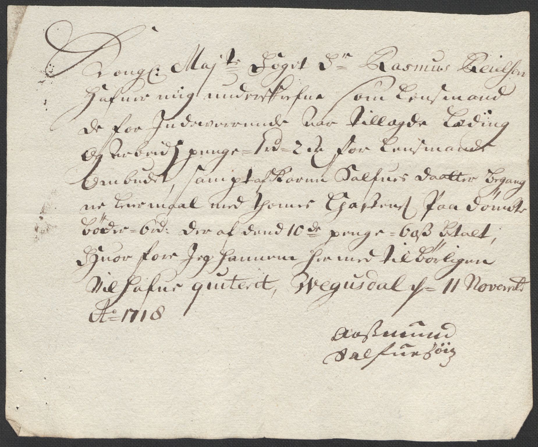 Rentekammeret inntil 1814, Reviderte regnskaper, Fogderegnskap, AV/RA-EA-4092/R40/L2453: Fogderegnskap Råbyggelag, 1718-1719, s. 123