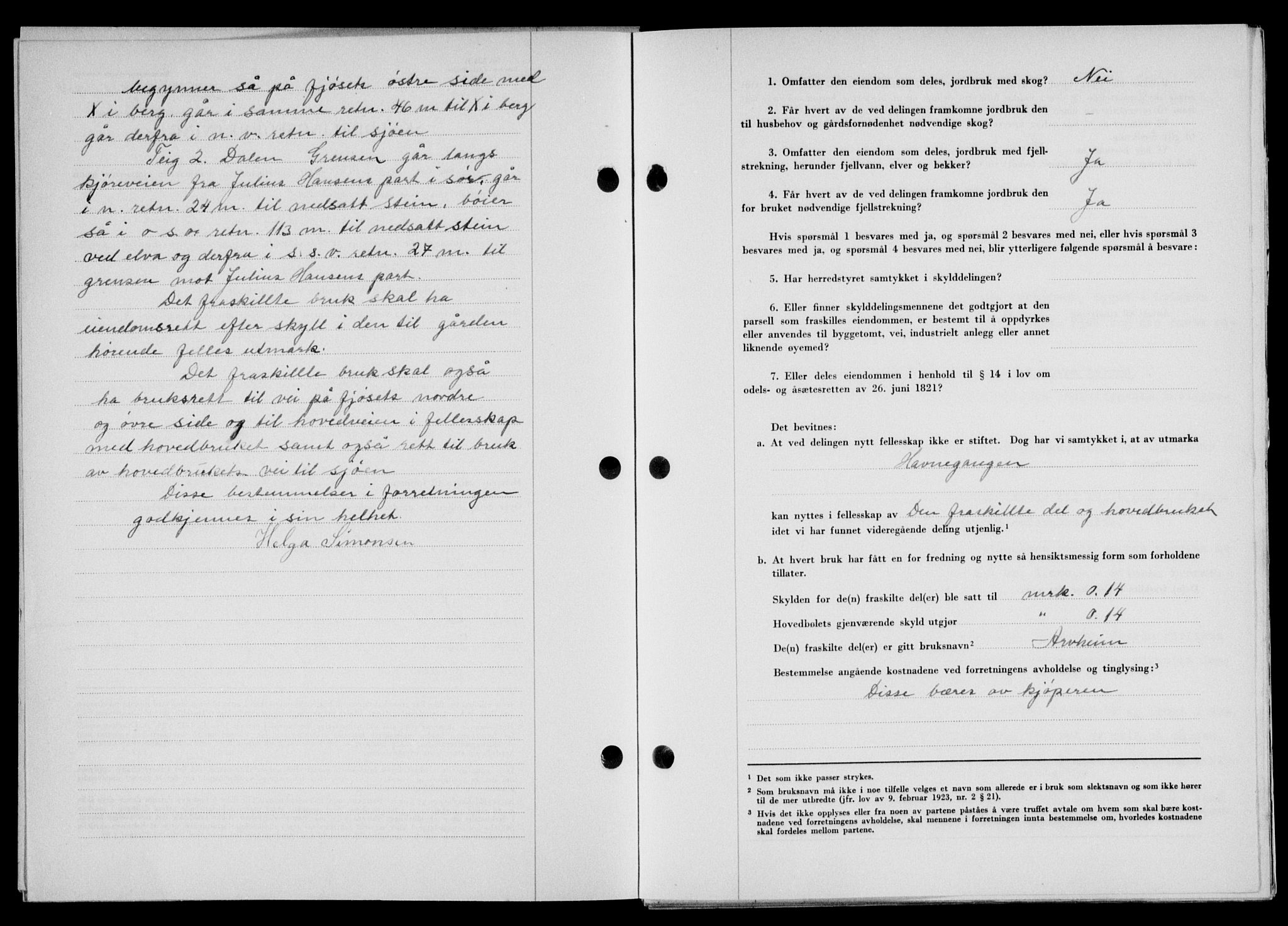 Lofoten sorenskriveri, SAT/A-0017/1/2/2C/L0018a: Pantebok nr. 18a, 1948-1948, Dagboknr: 1211/1948