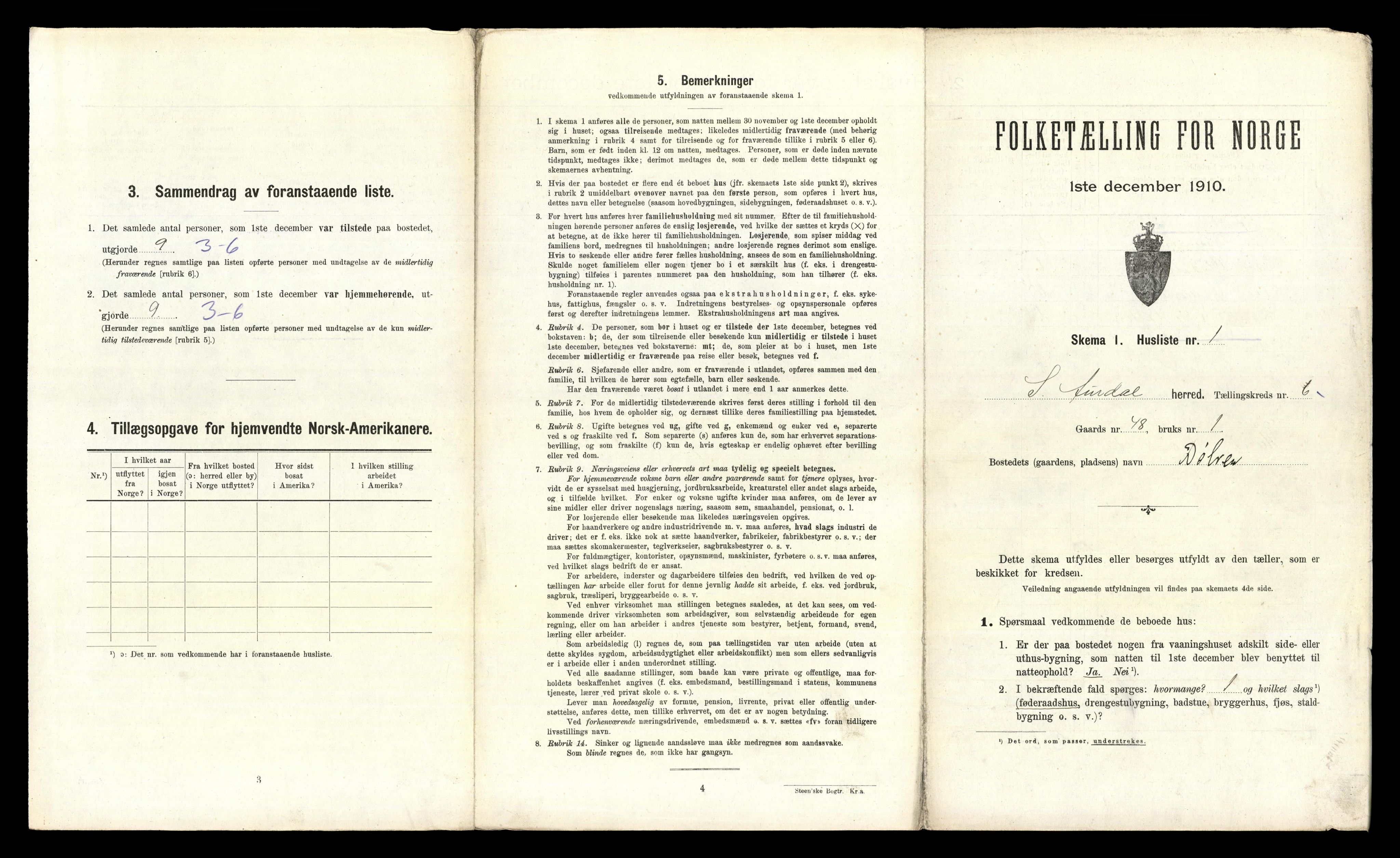 RA, Folketelling 1910 for 0540 Sør-Aurdal herred, 1910, s. 669