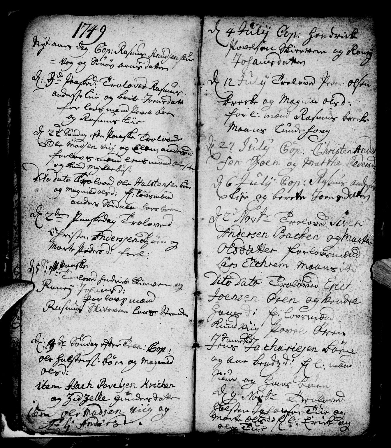 Ministerialprotokoller, klokkerbøker og fødselsregistre - Møre og Romsdal, AV/SAT-A-1454/501/L0001: Ministerialbok nr. 501A01, 1742-1760