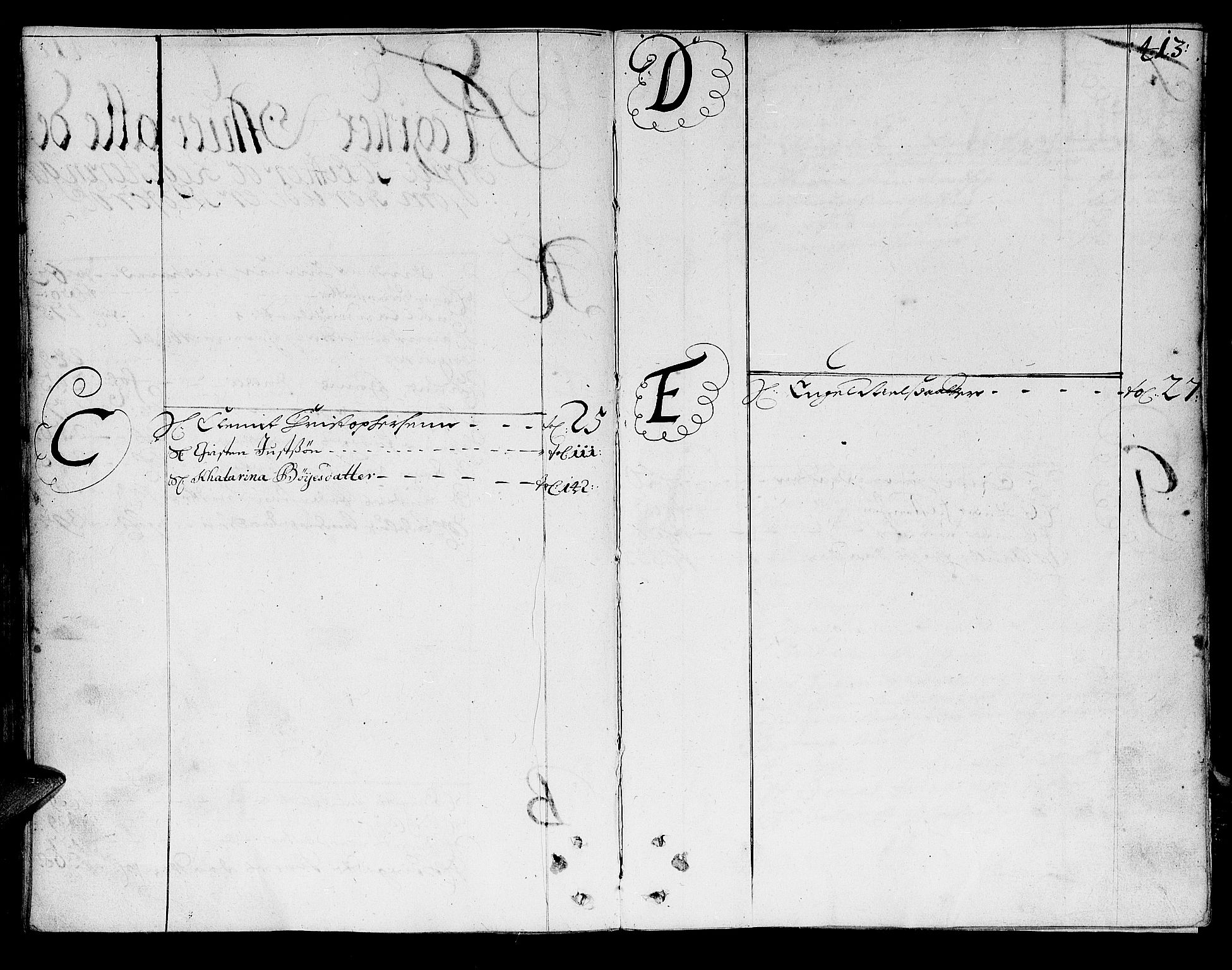 Trondheim byfogd, AV/SAT-A-0003/1/3/3A/L0003: Skifteprotokoll - gml.nr.3. (m/ register), 1690-1696, s. 412b-413a