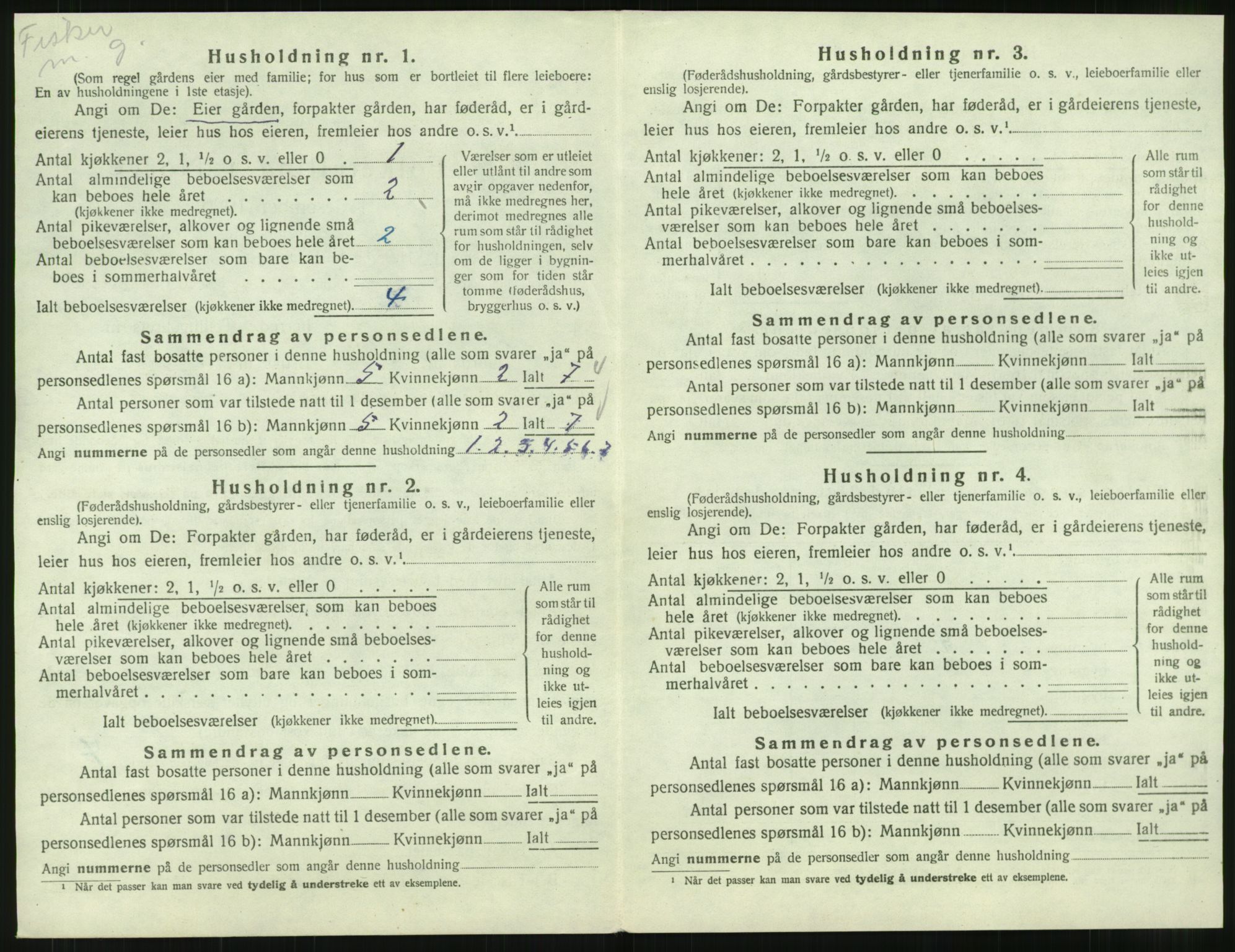 SAT, Folketelling 1920 for 1749 Flatanger herred, 1920, s. 681