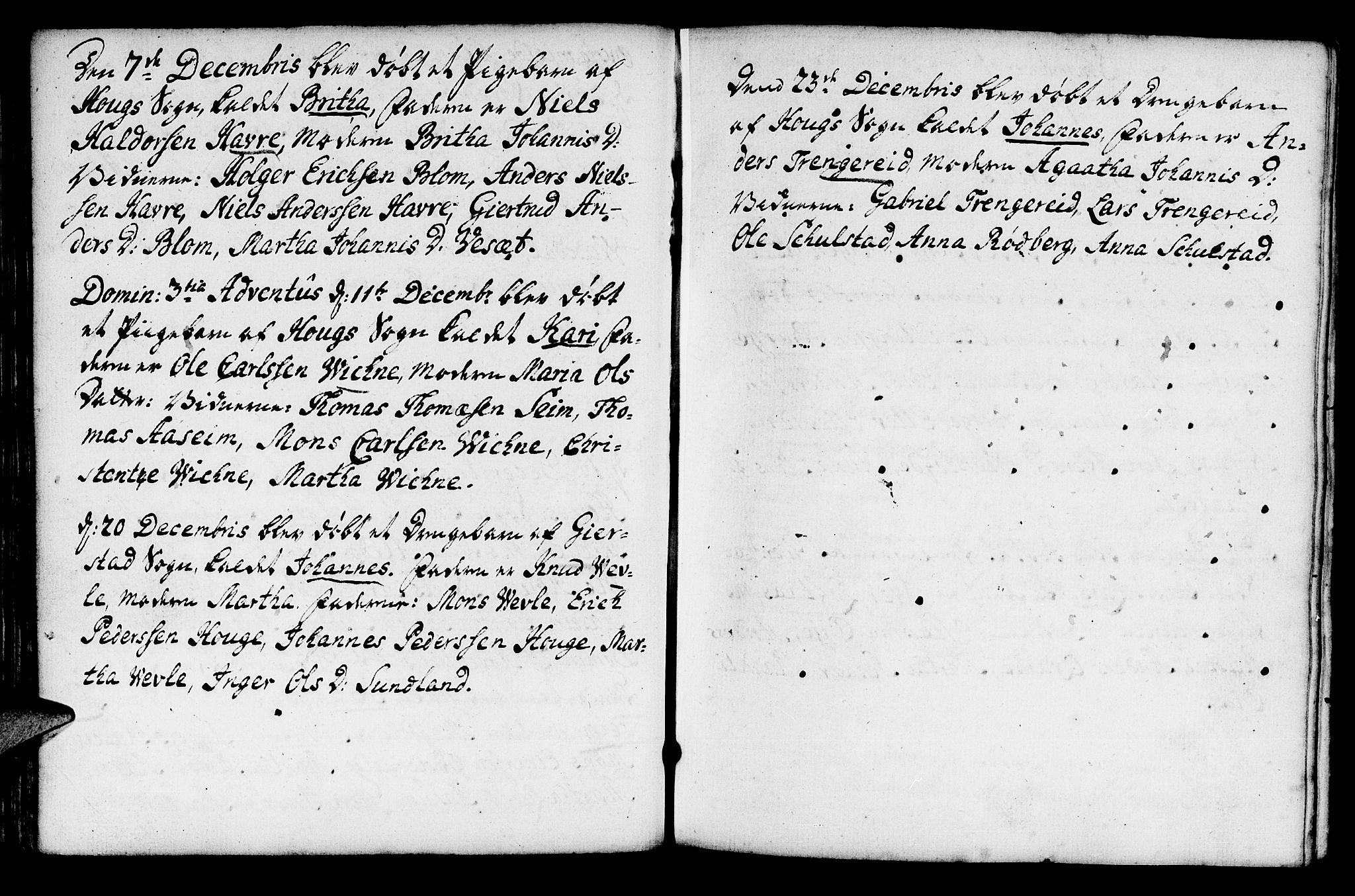 Haus sokneprestembete, SAB/A-75601/H/Haa: Ministerialbok nr. A 8, 1754-1769, s. 70
