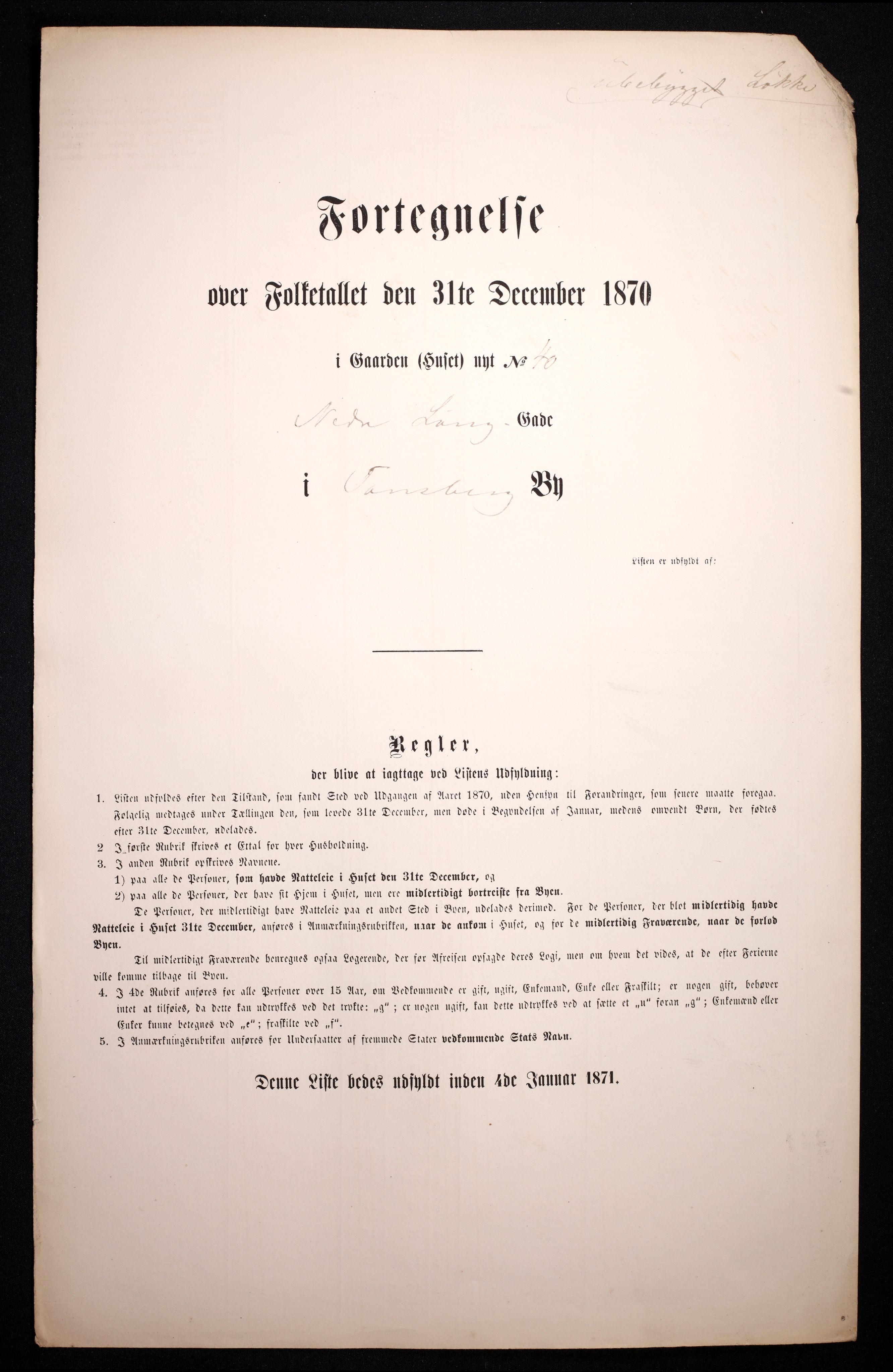 RA, Folketelling 1870 for 0705 Tønsberg kjøpstad, 1870, s. 100